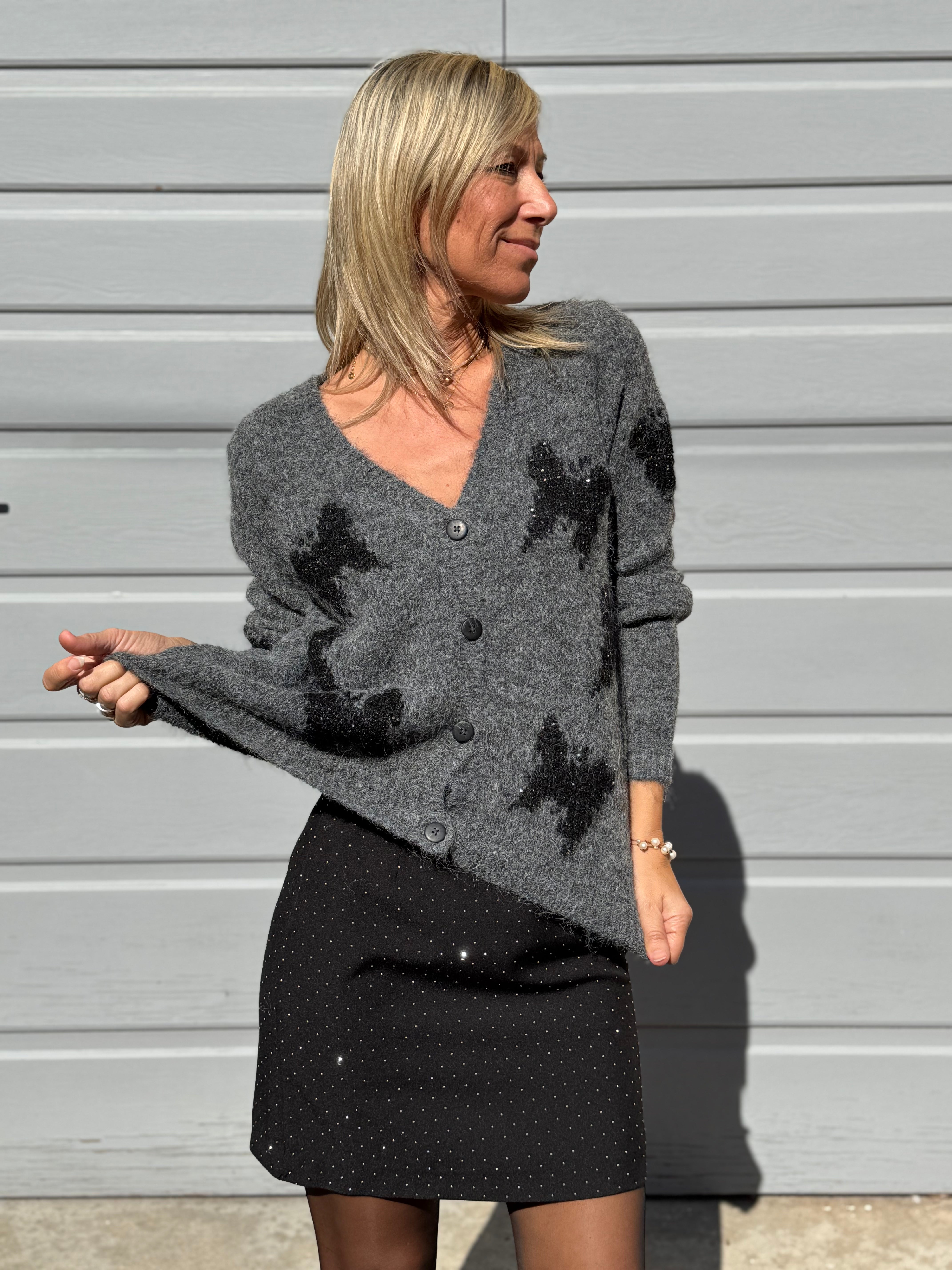 Cardigan farfalle