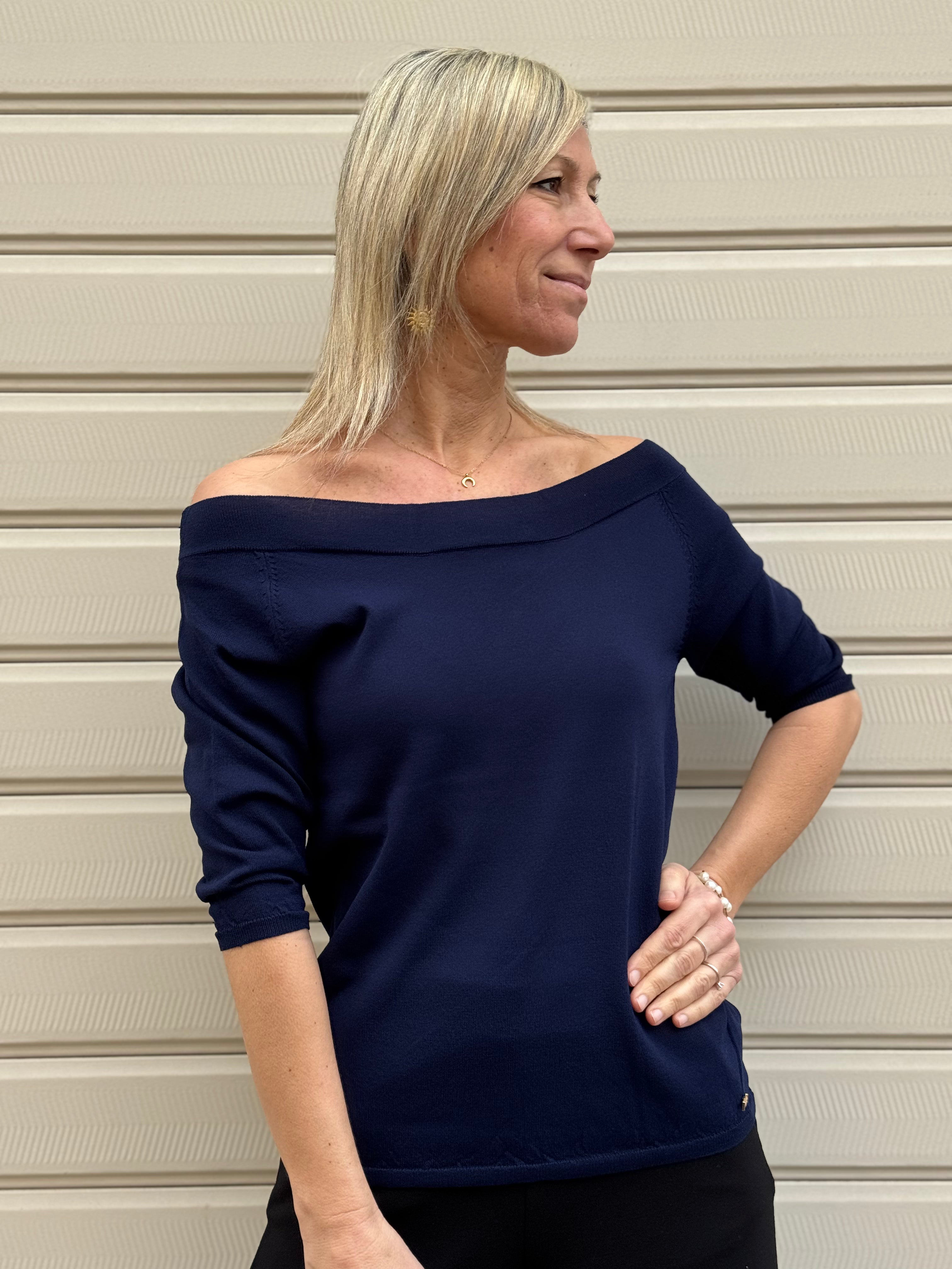 Maglia scollo barca artigli