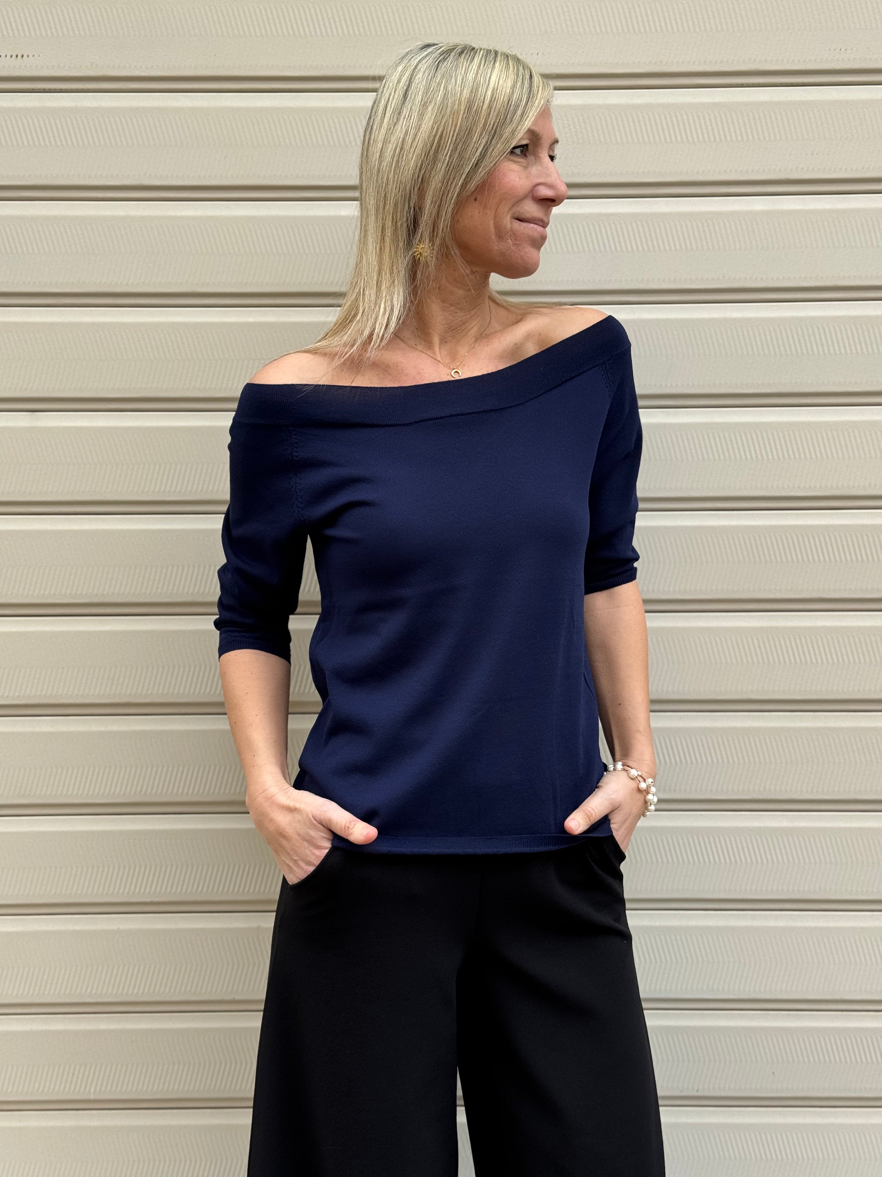 Maglia scollo barca artigli