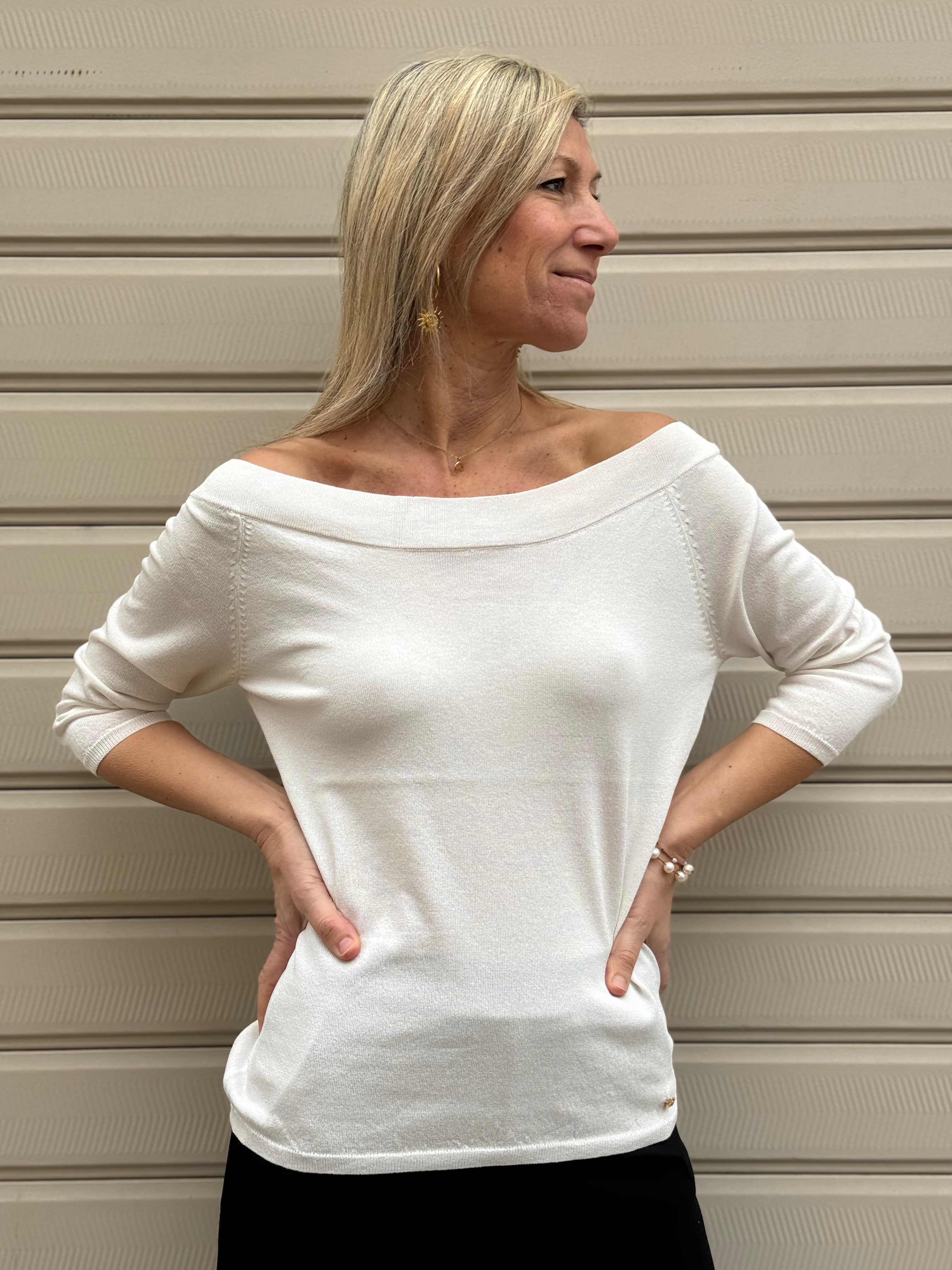 Maglia scollo barca artigli