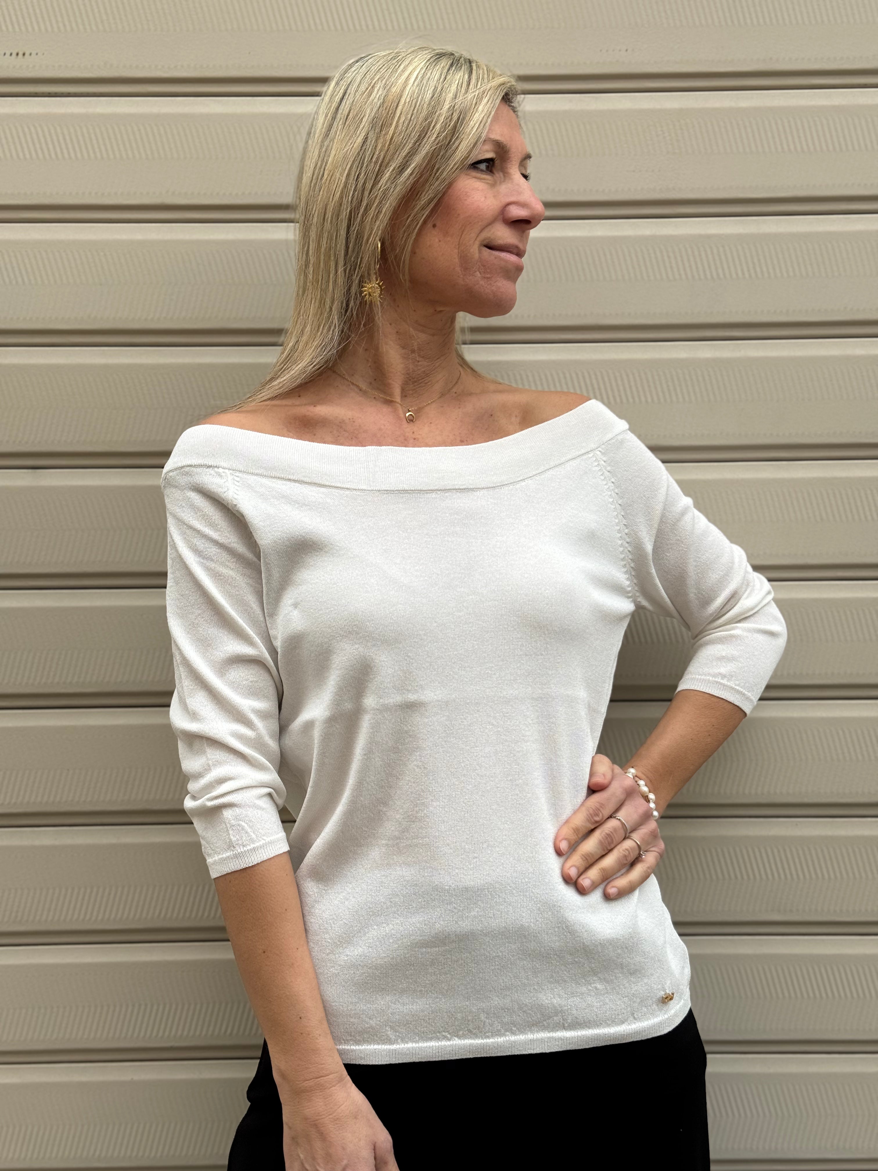 Maglia scollo barca artigli