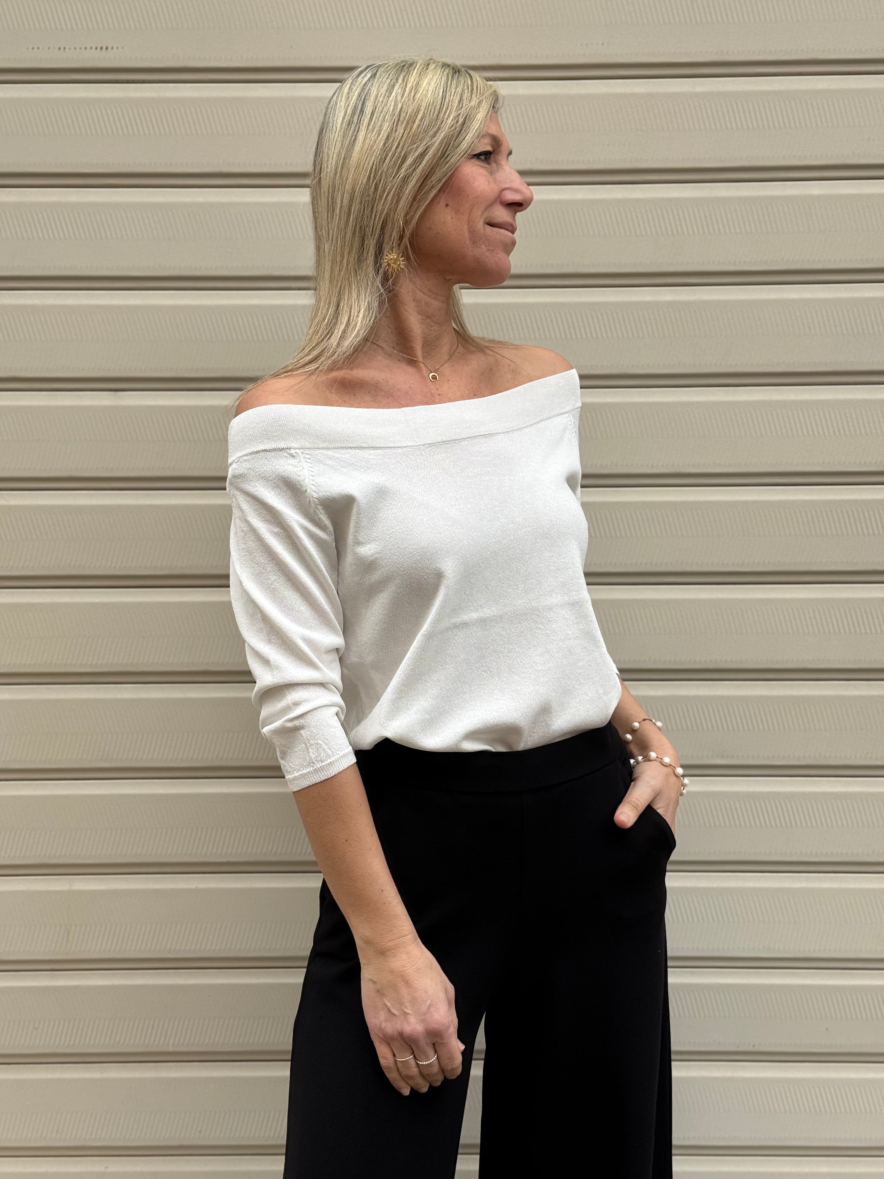 Maglia scollo barca artigli