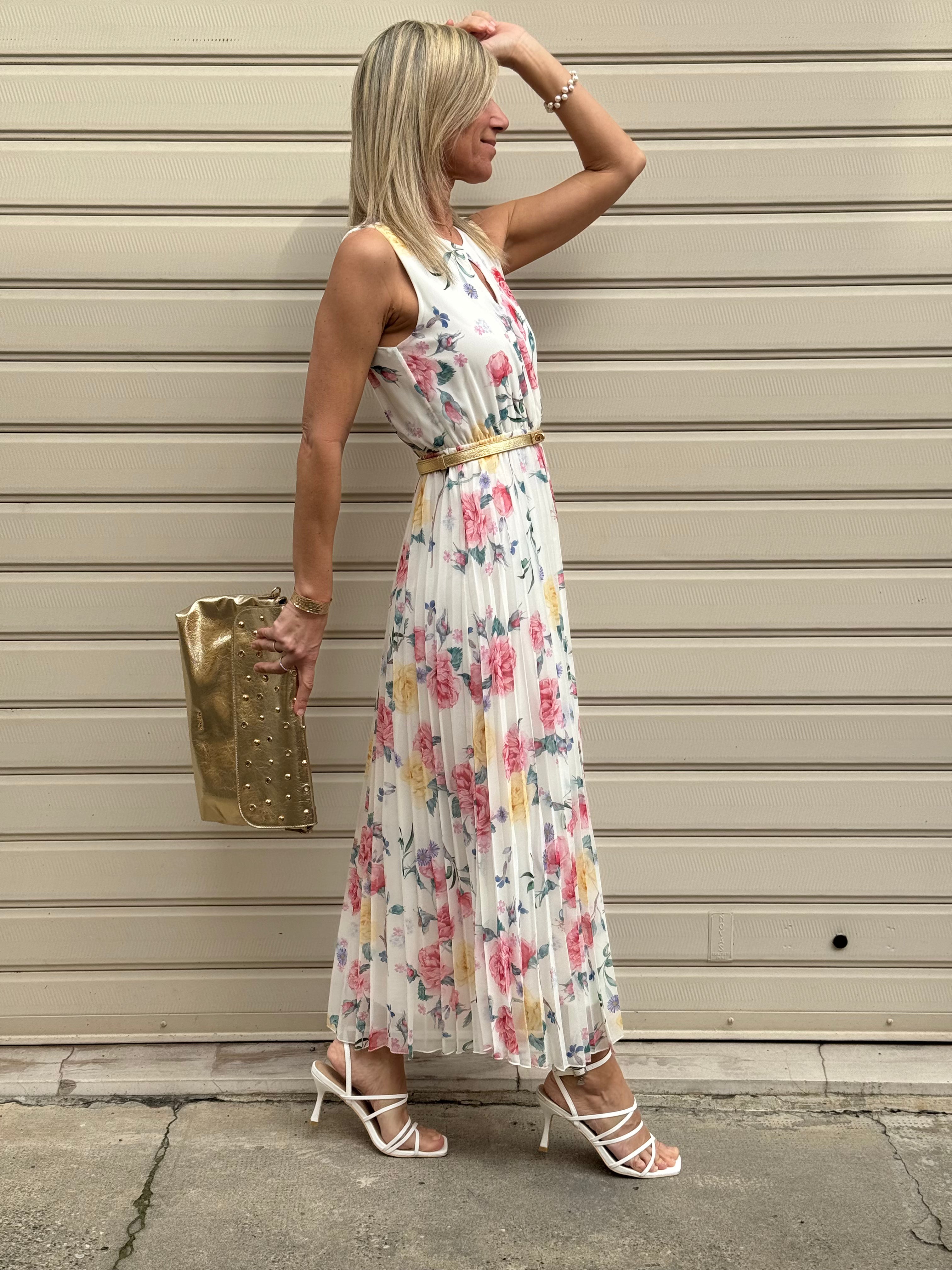 Abito plissettato artigli