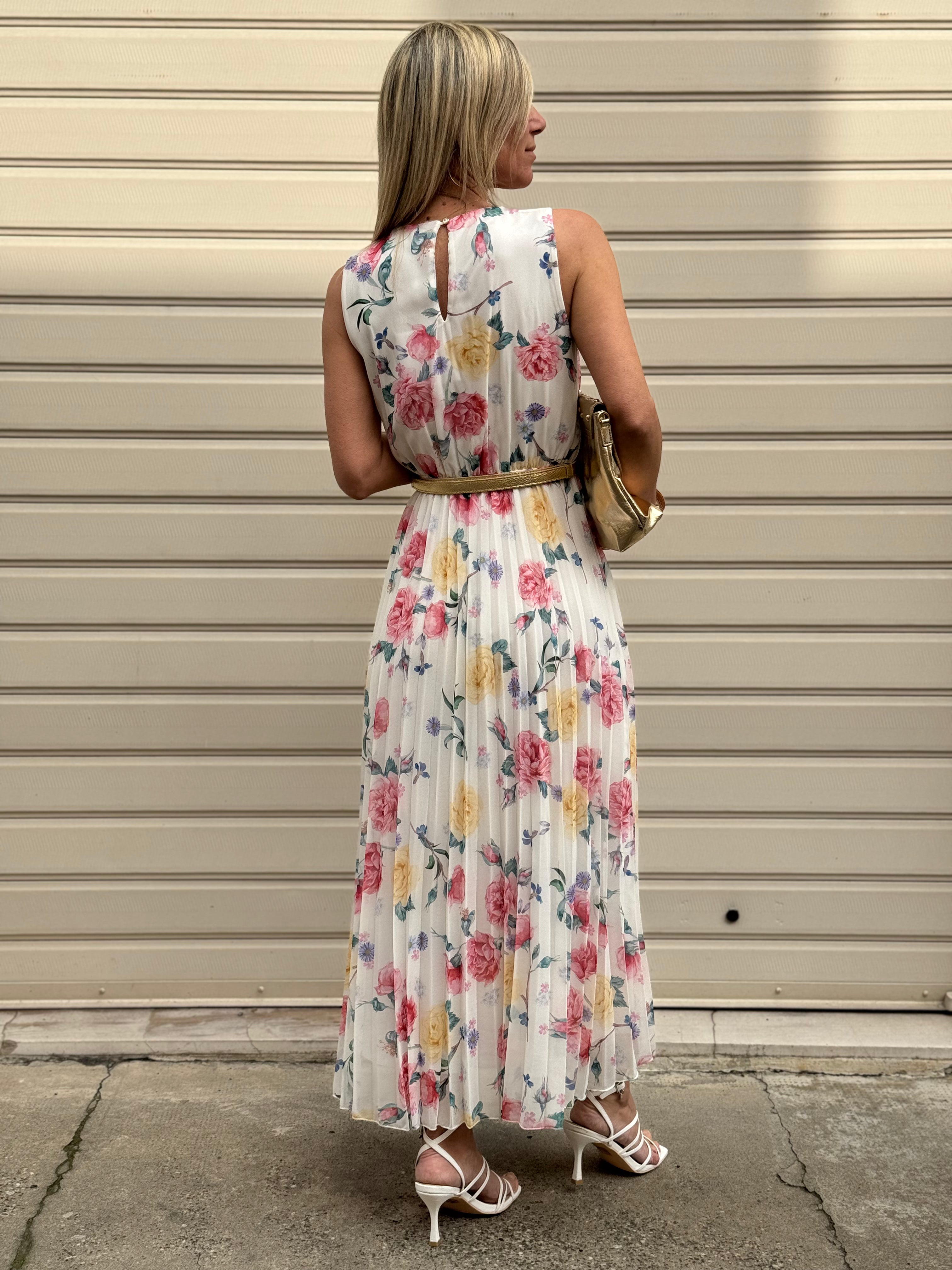 Abito plissettato artigli