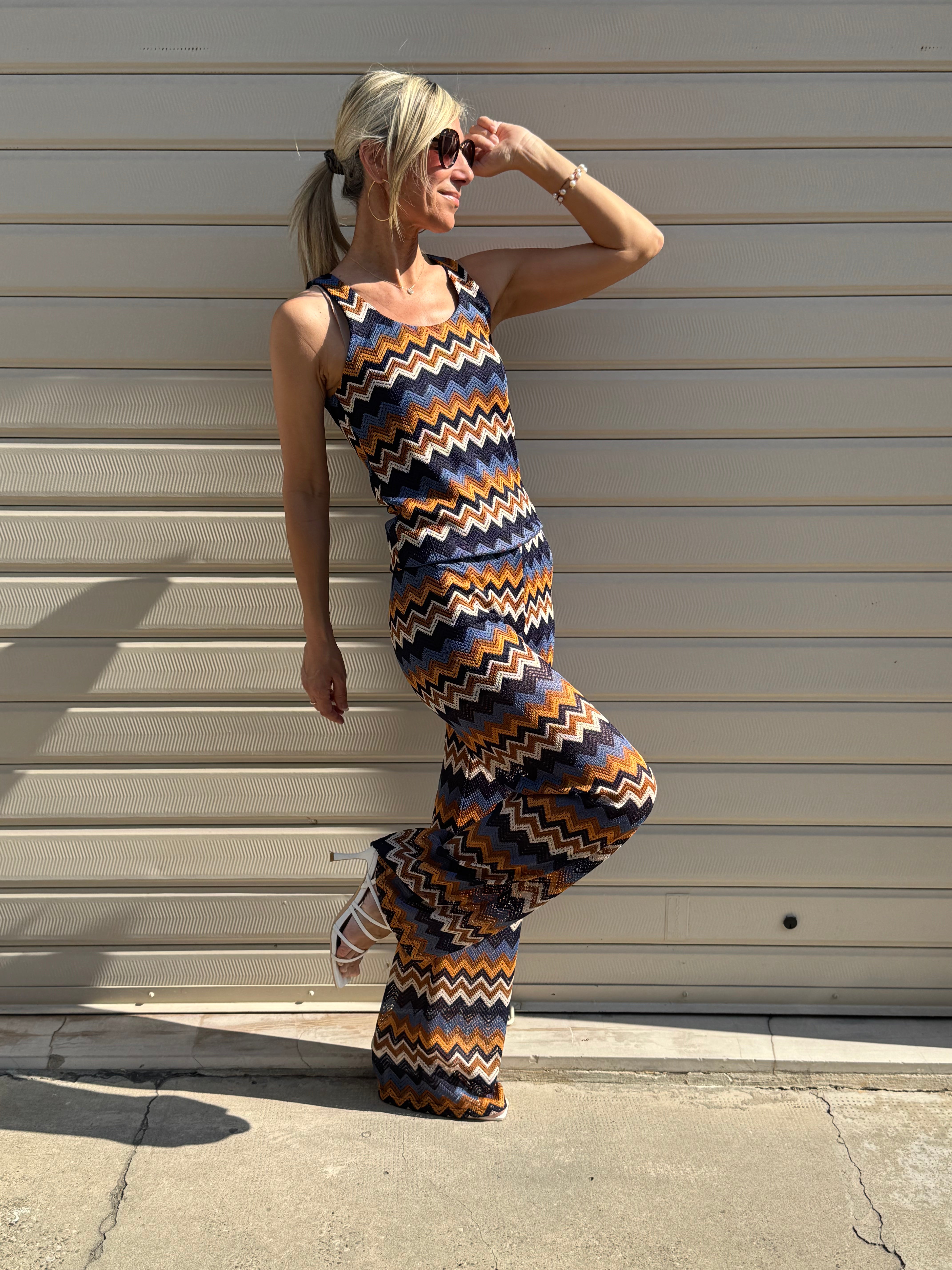 Pantalone fantasia multicolor artigli