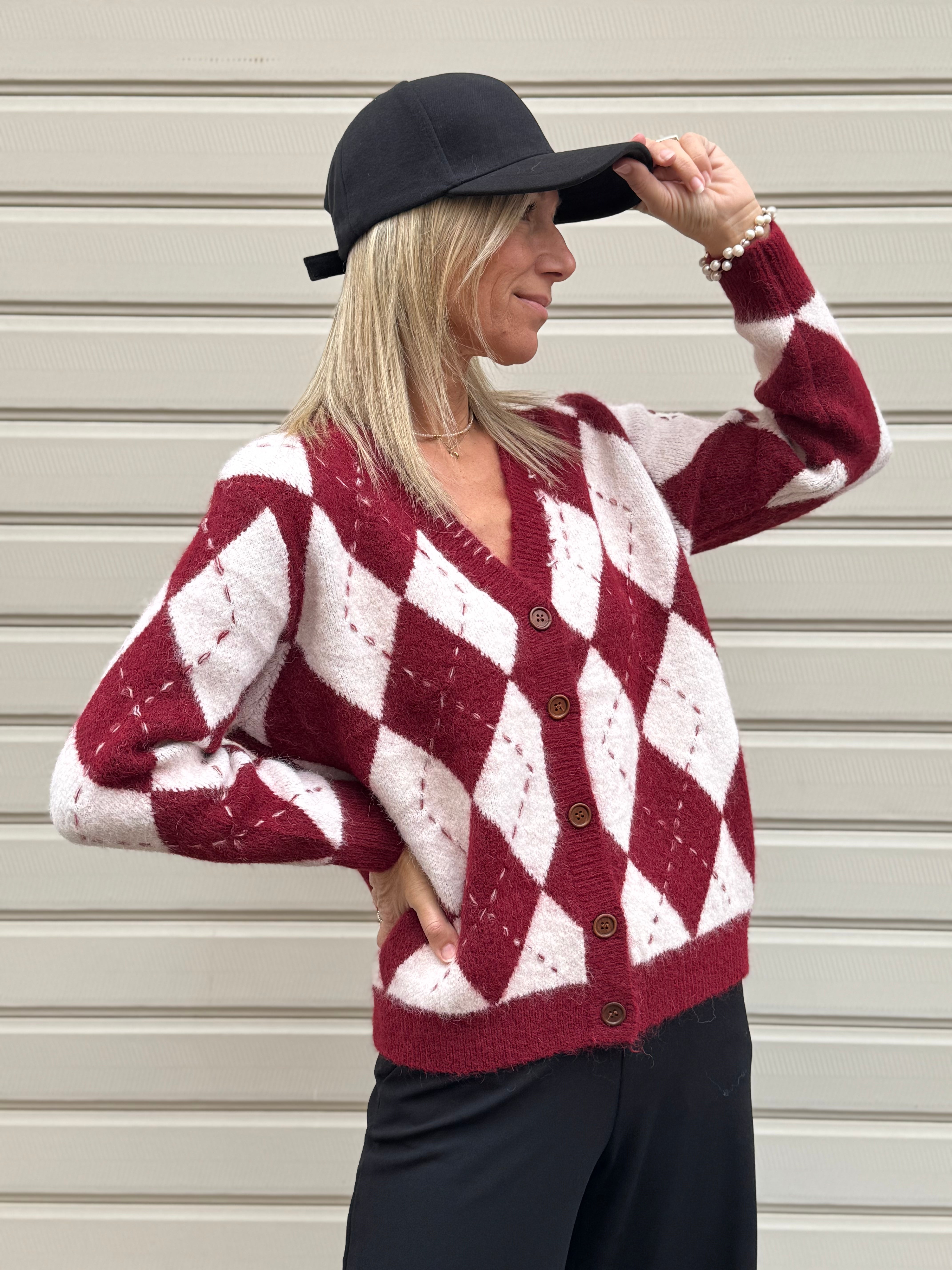 Cardigan rombi adora