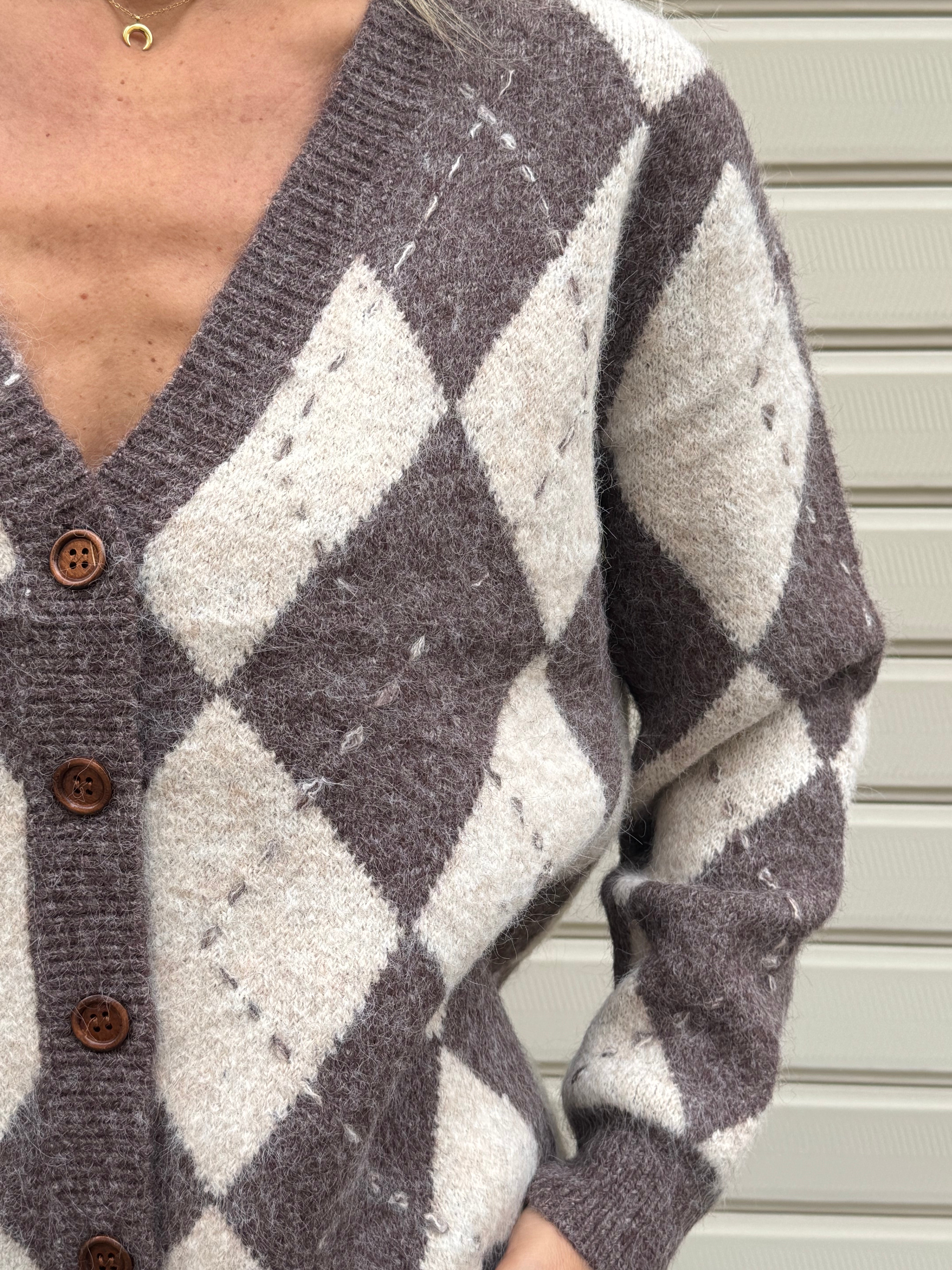 Cardigan rombi adora