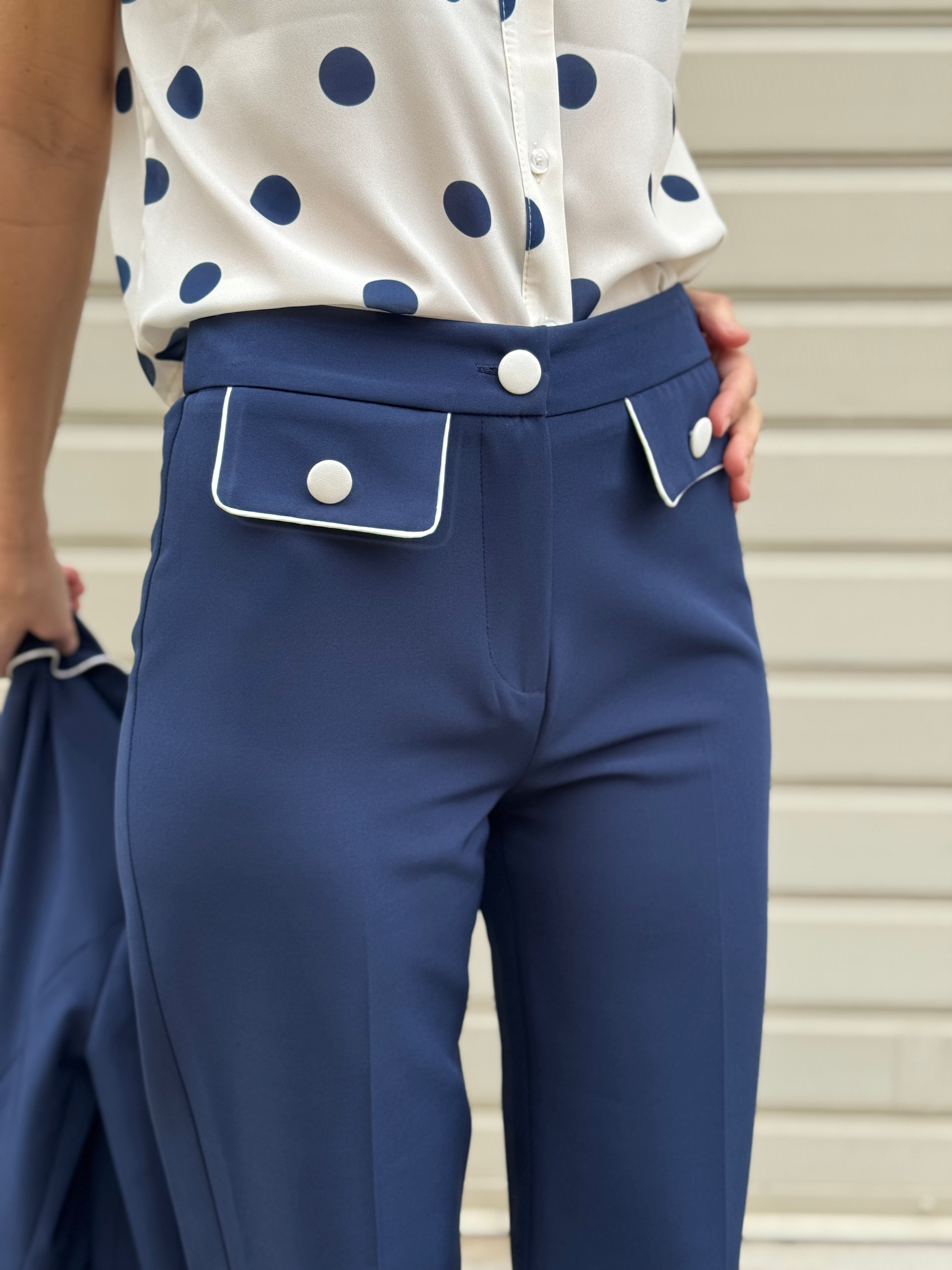 Pantalone palazzo taschine profili mimì