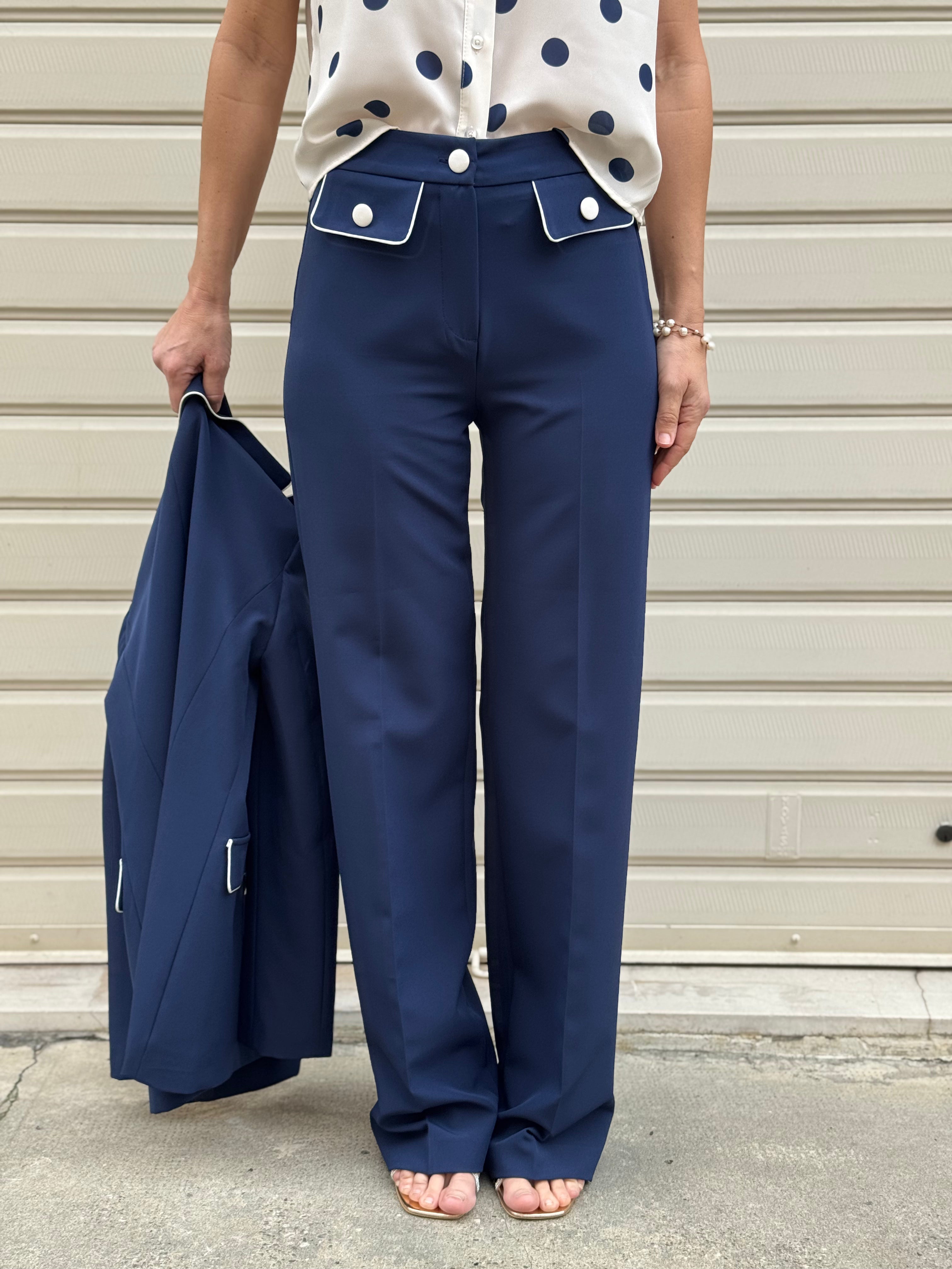 Pantalone palazzo taschine profili mimì