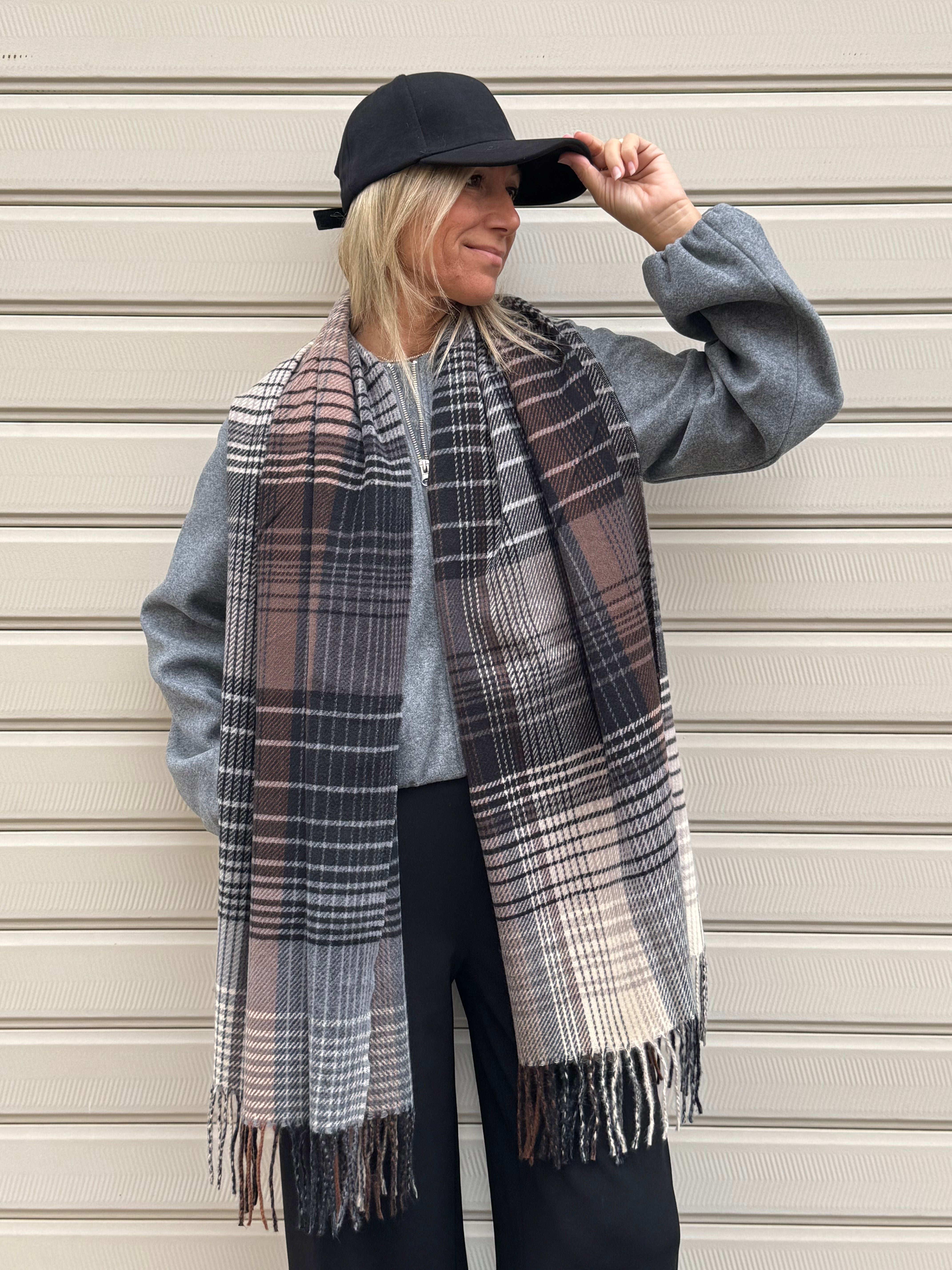 Sciarpa check multicolor adora