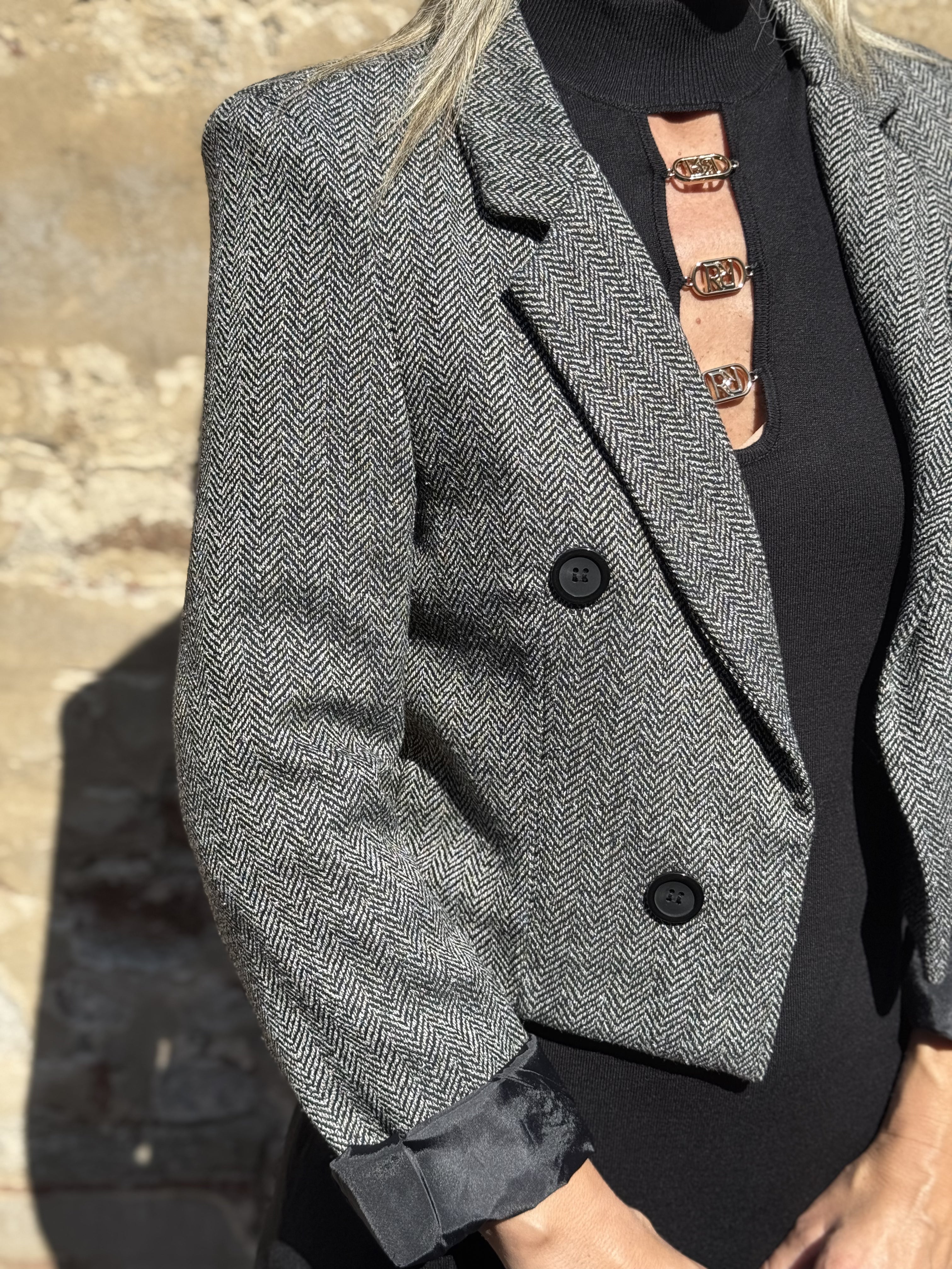 Blazer Cropped Spigato