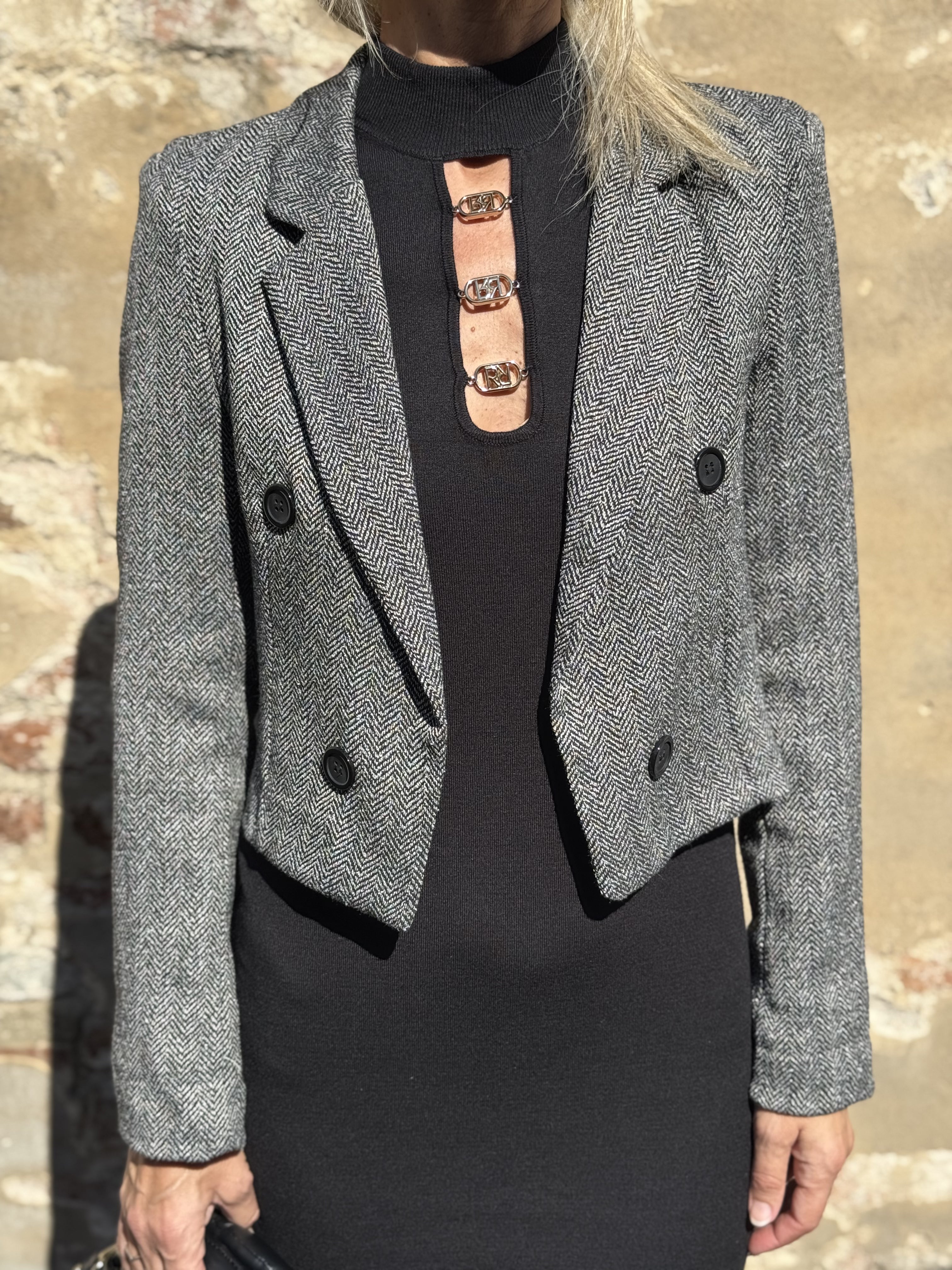 Blazer Cropped Spigato