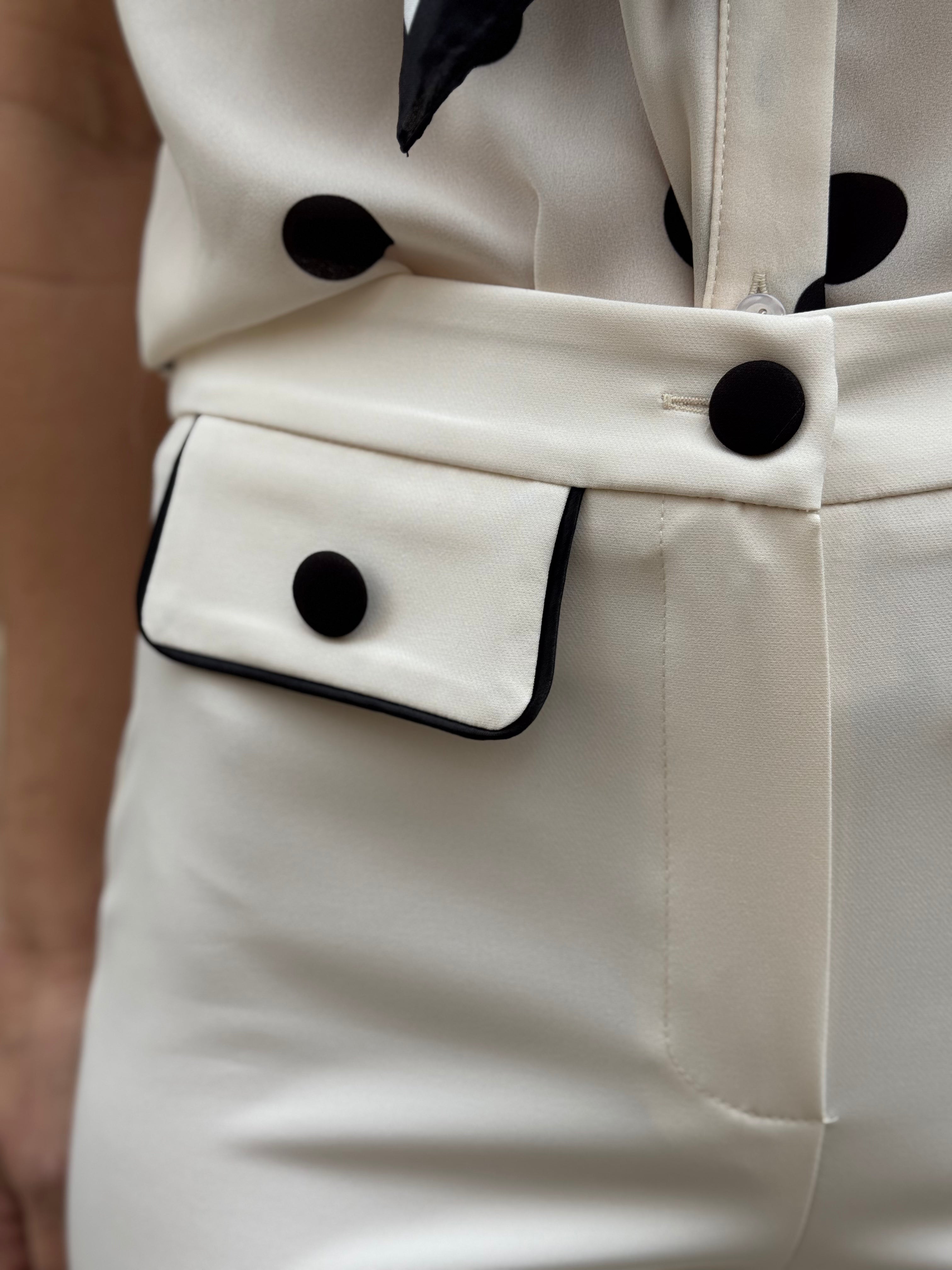 Pantalone palazzo taschine profili mimì