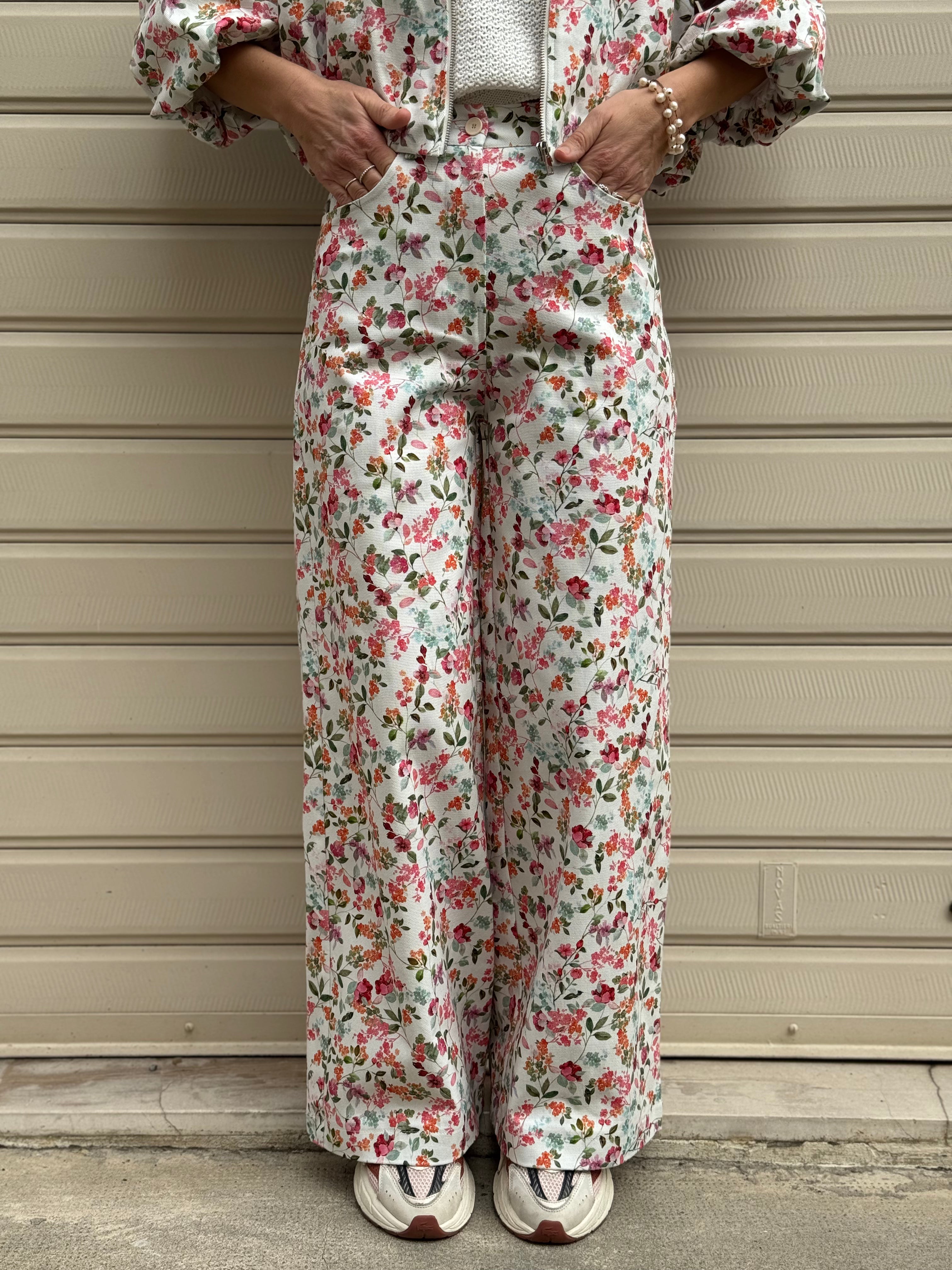 Jeans floreale imperial