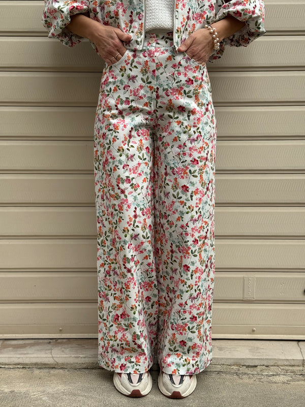 Jeans floreale imperial
