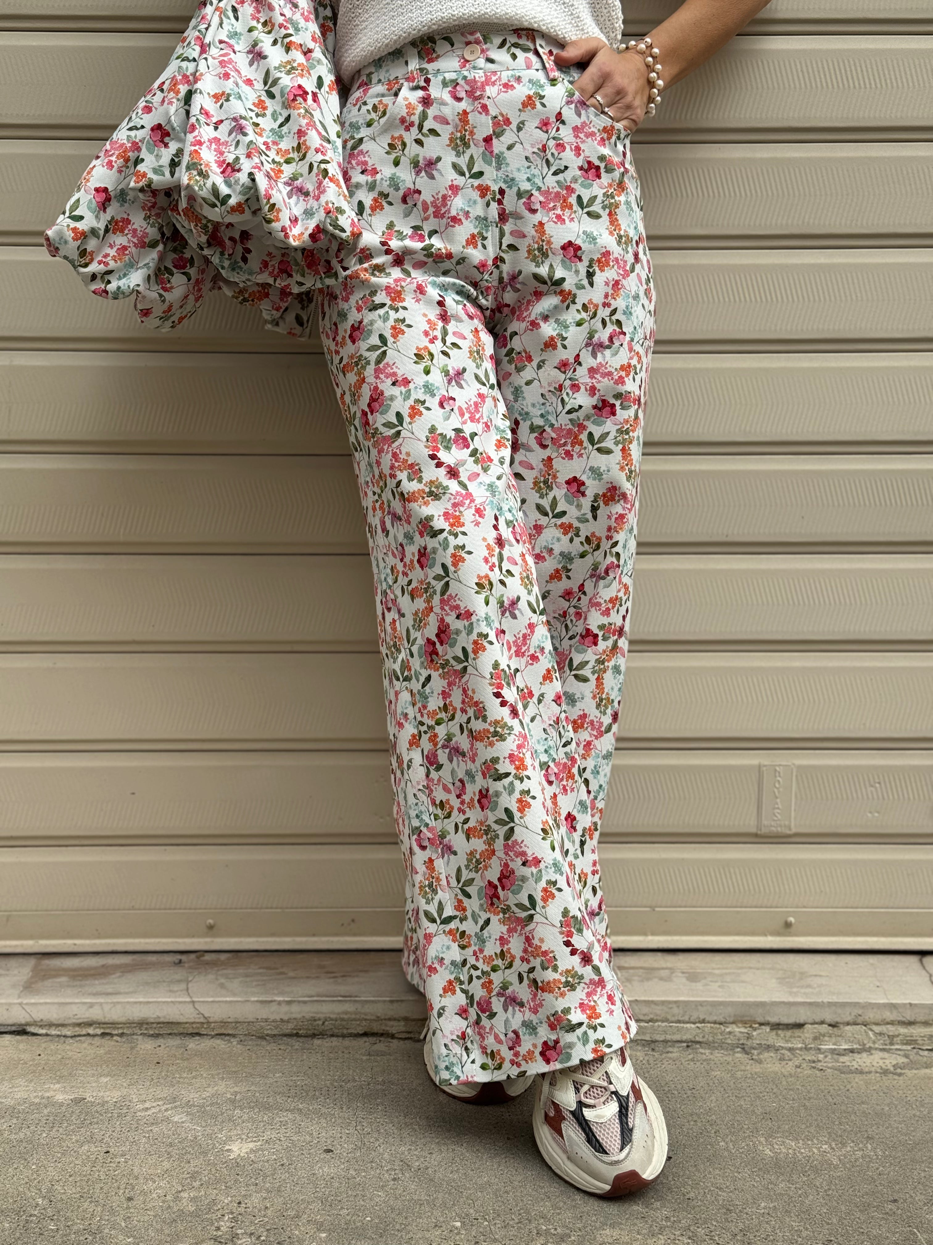 Jeans floreale imperial