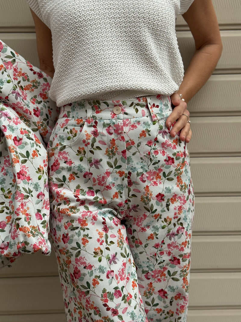 Jeans floreale imperial