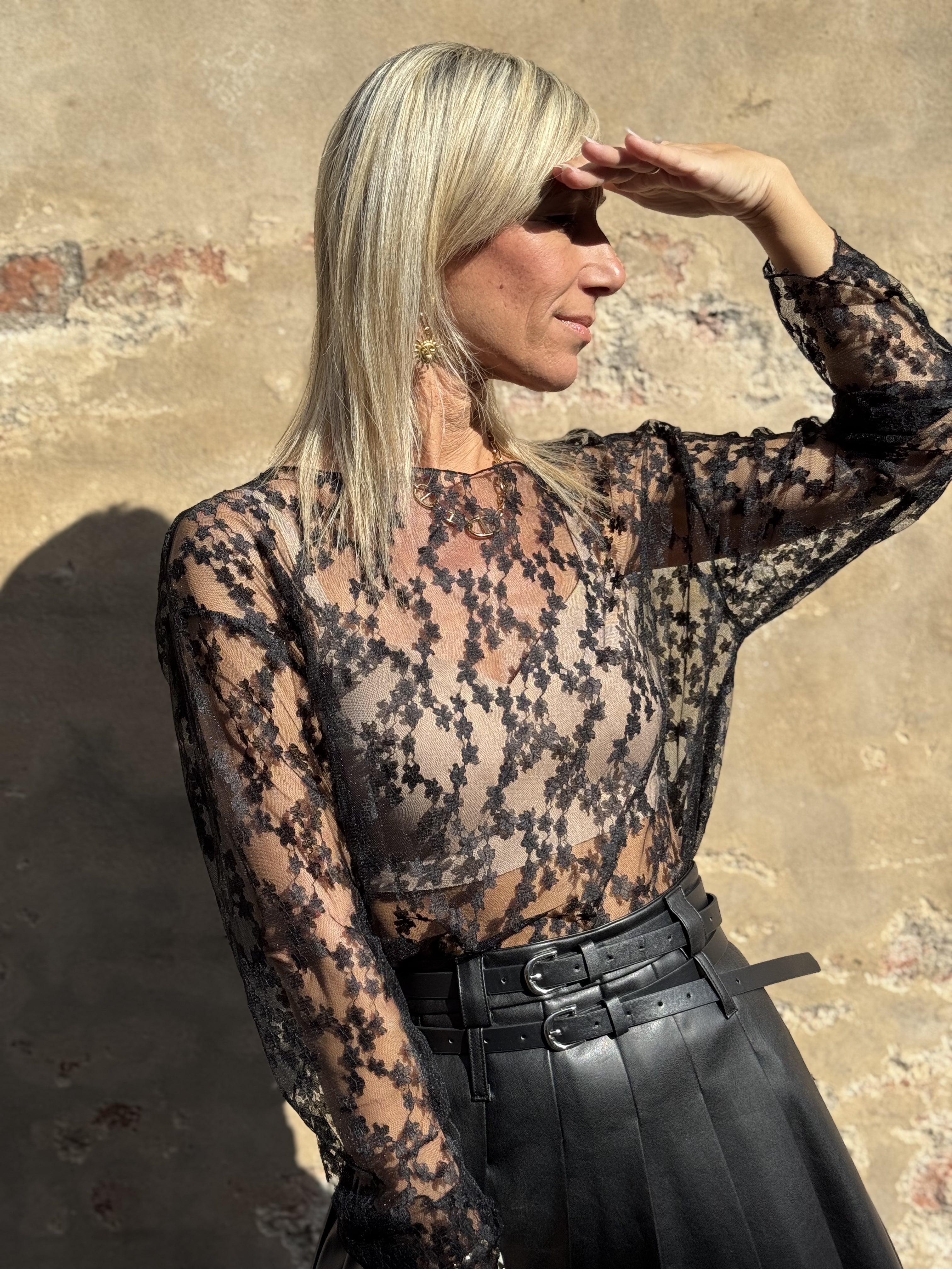 Blusa Tulle Fiorellini