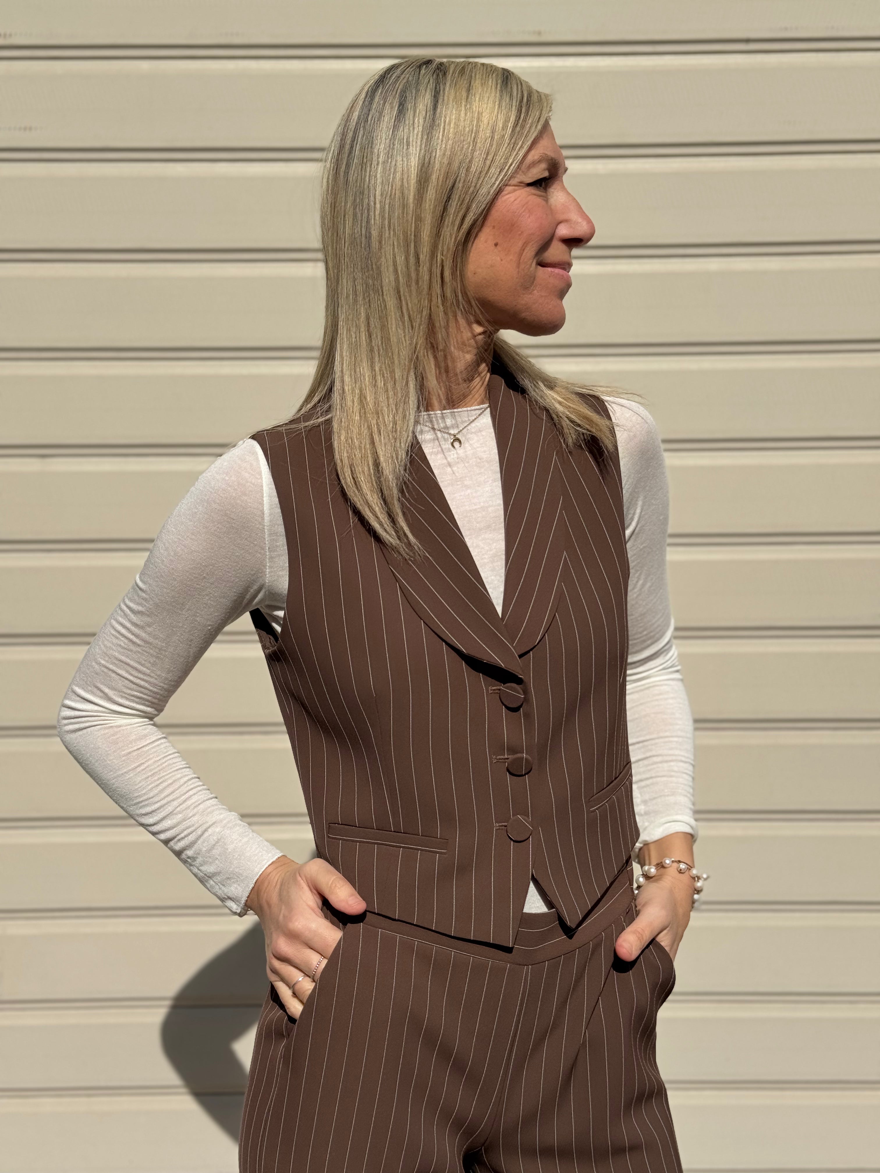 Gilet gessato imperial