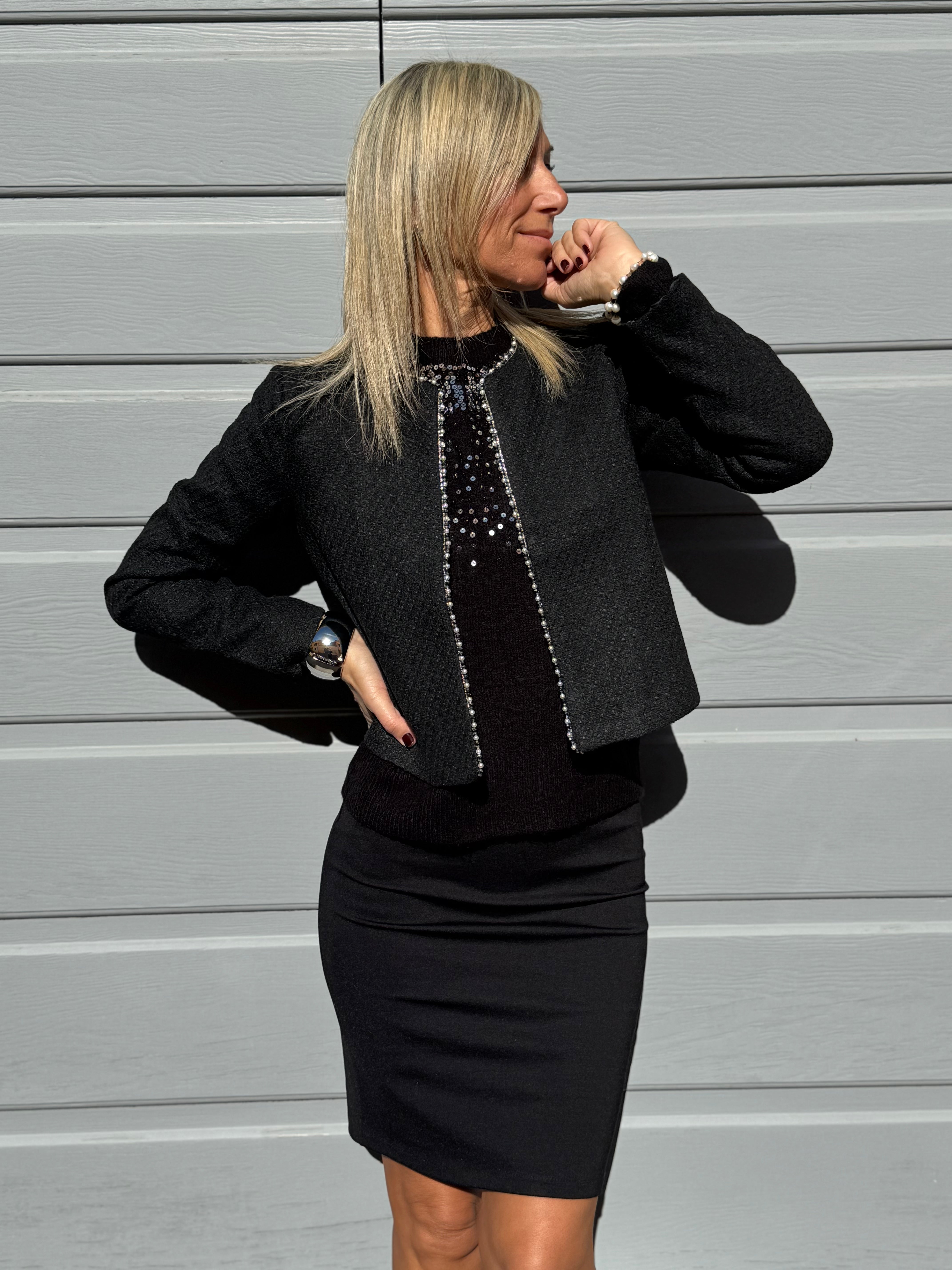 Giacca profilo perle jdy