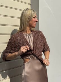 Cardigan traforato lurex kontatto