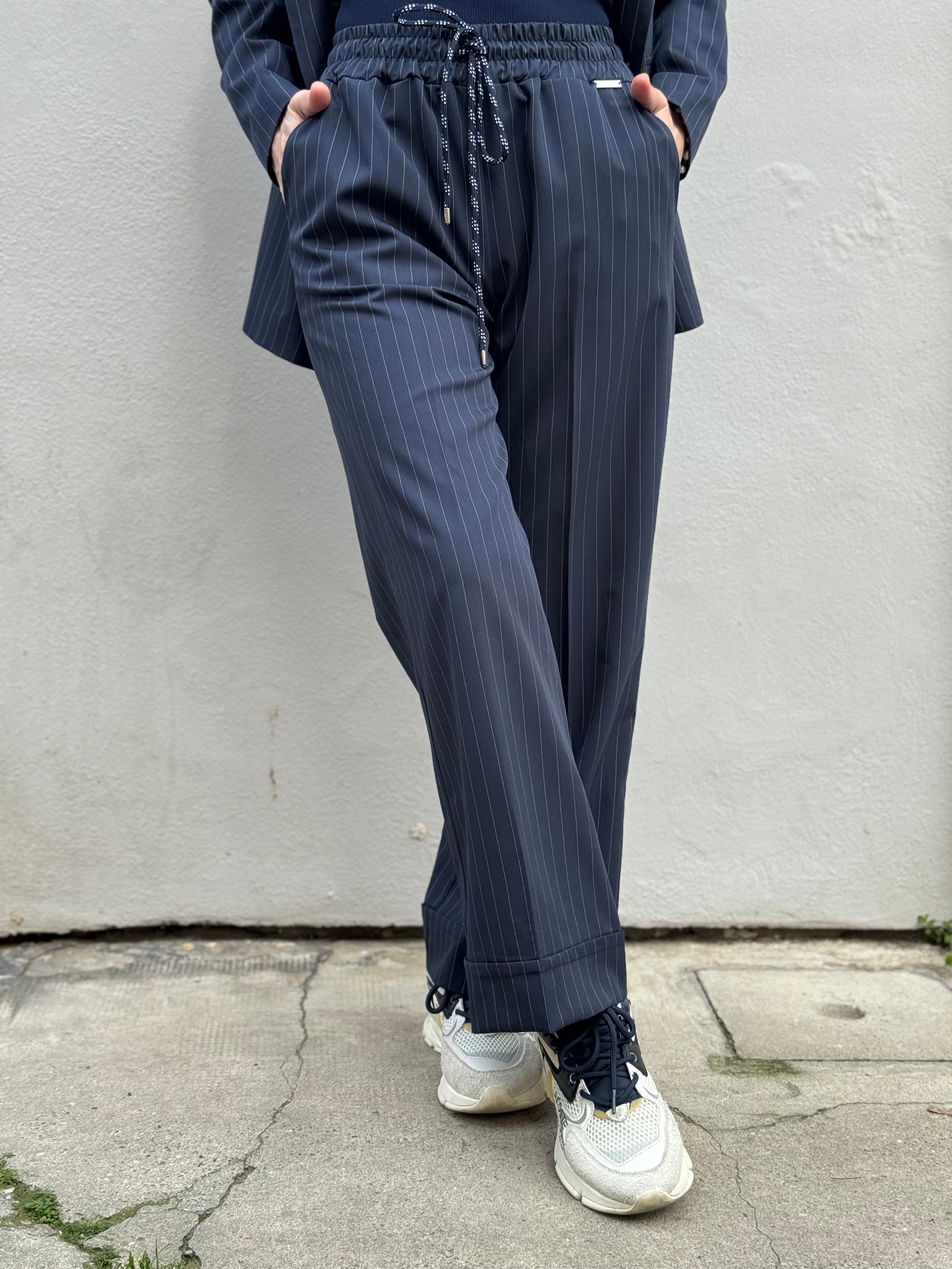 Pantalone gessato mimì