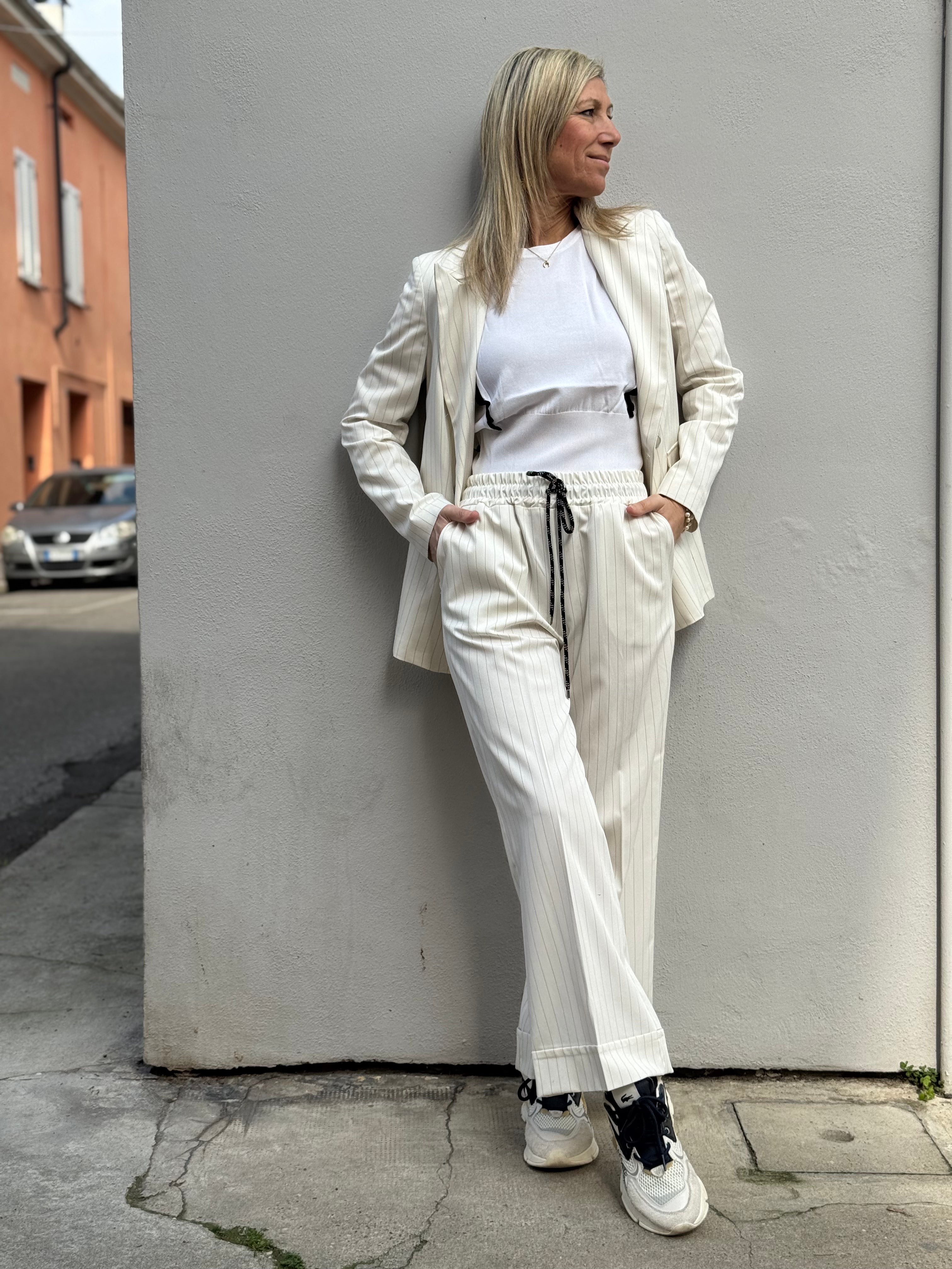 Pantalone gessato mimì