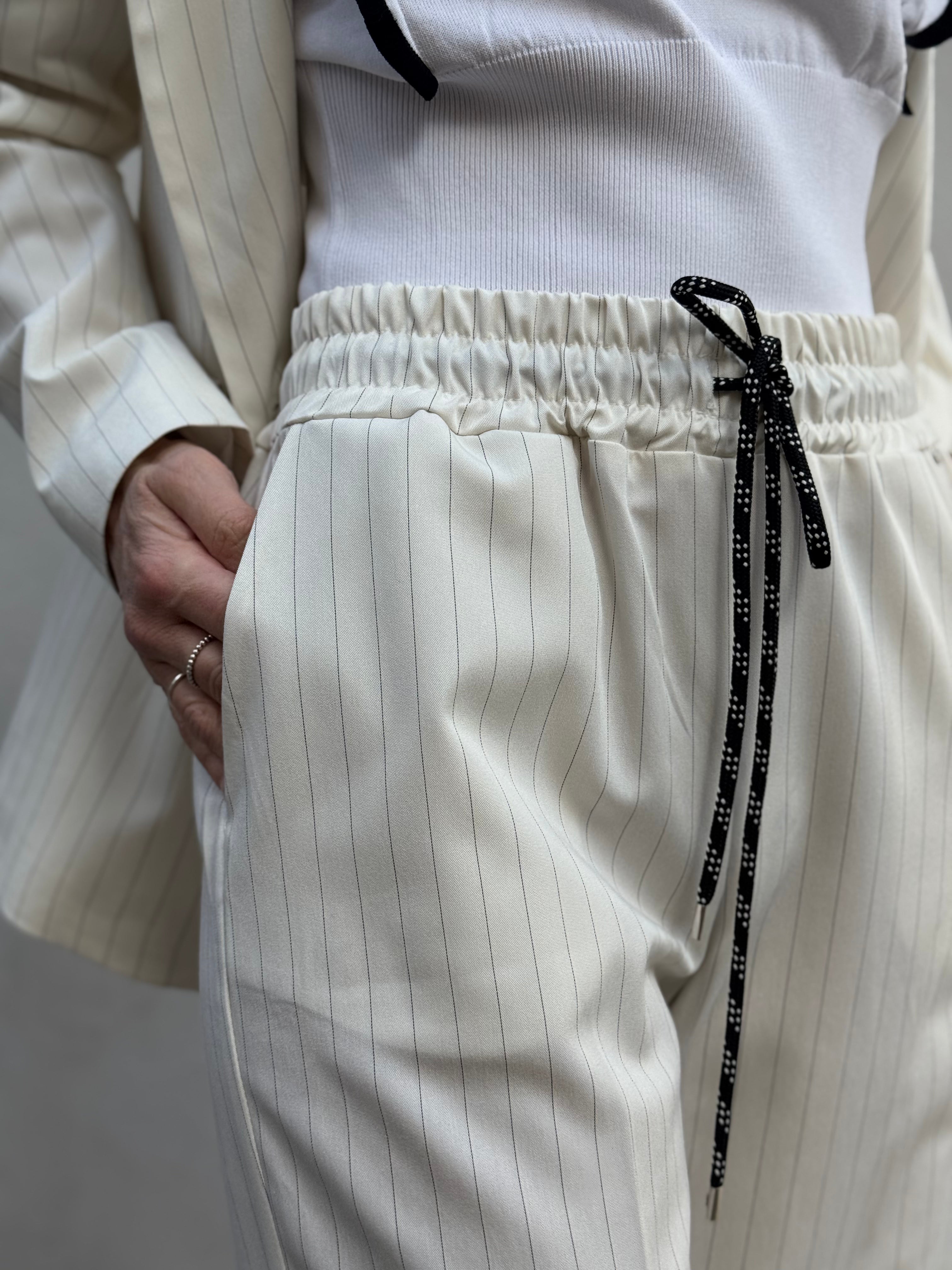 Pantalone gessato mimì