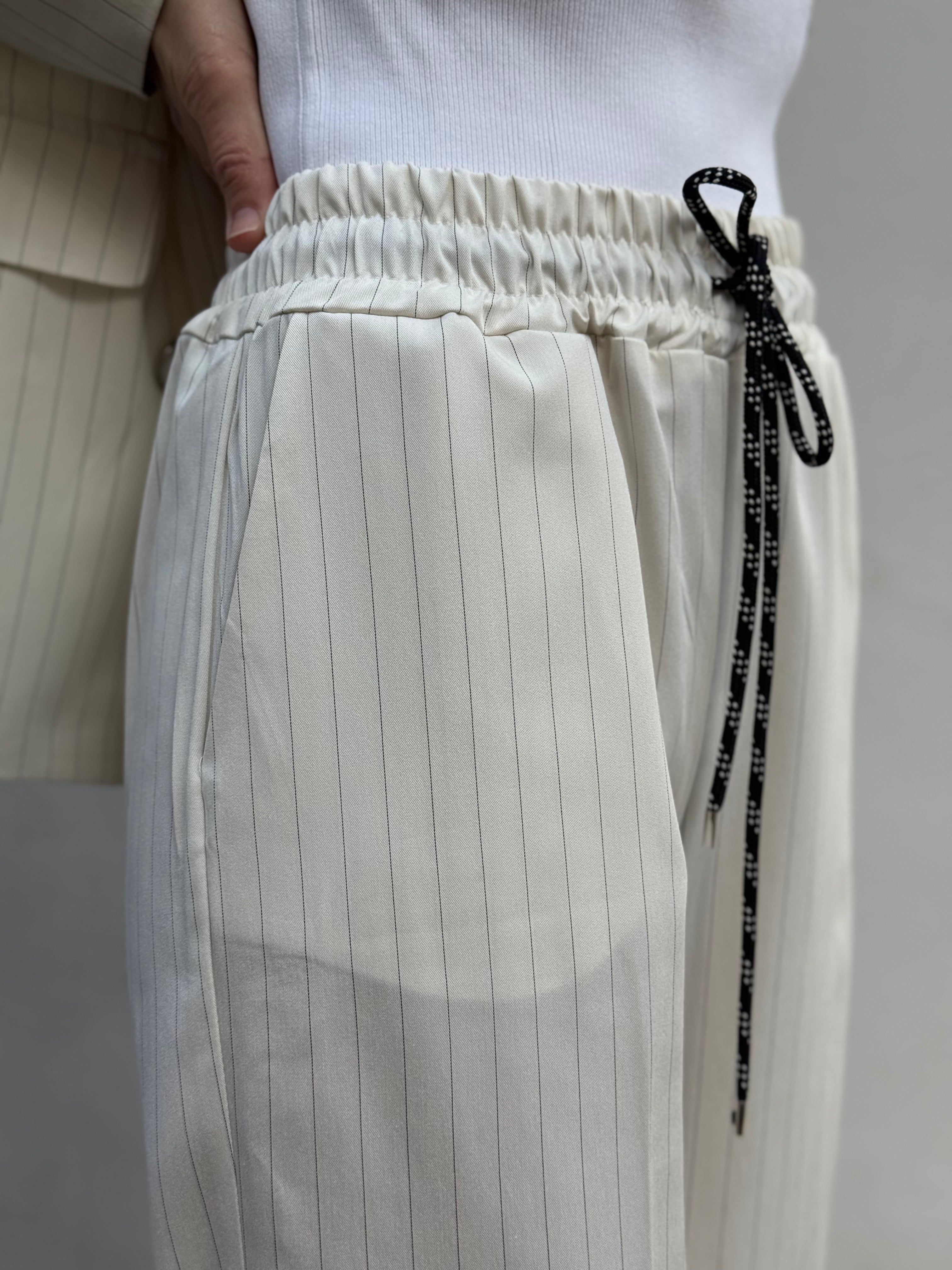 Pantalone gessato mimì