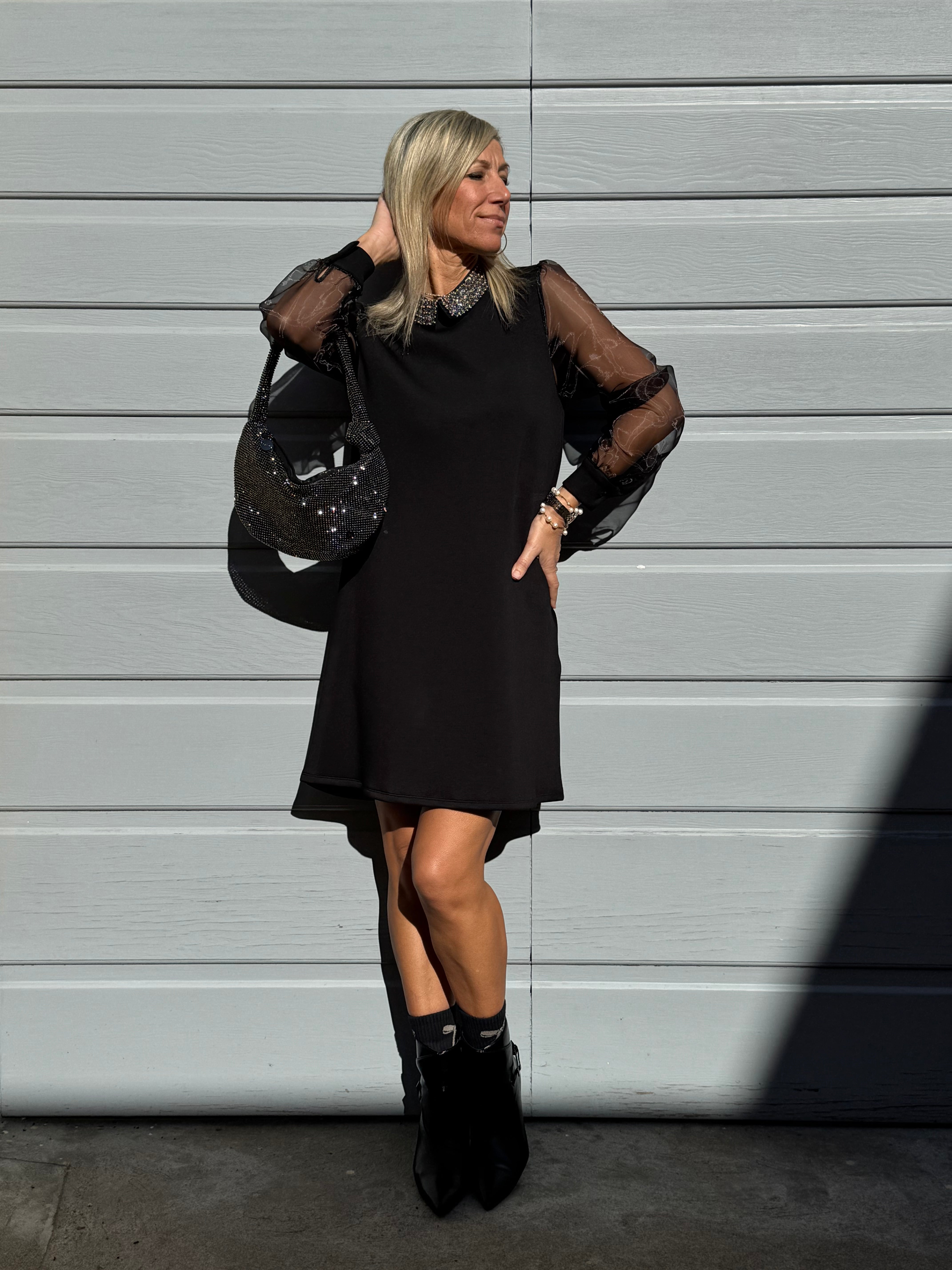 Abito colletto perline mimì