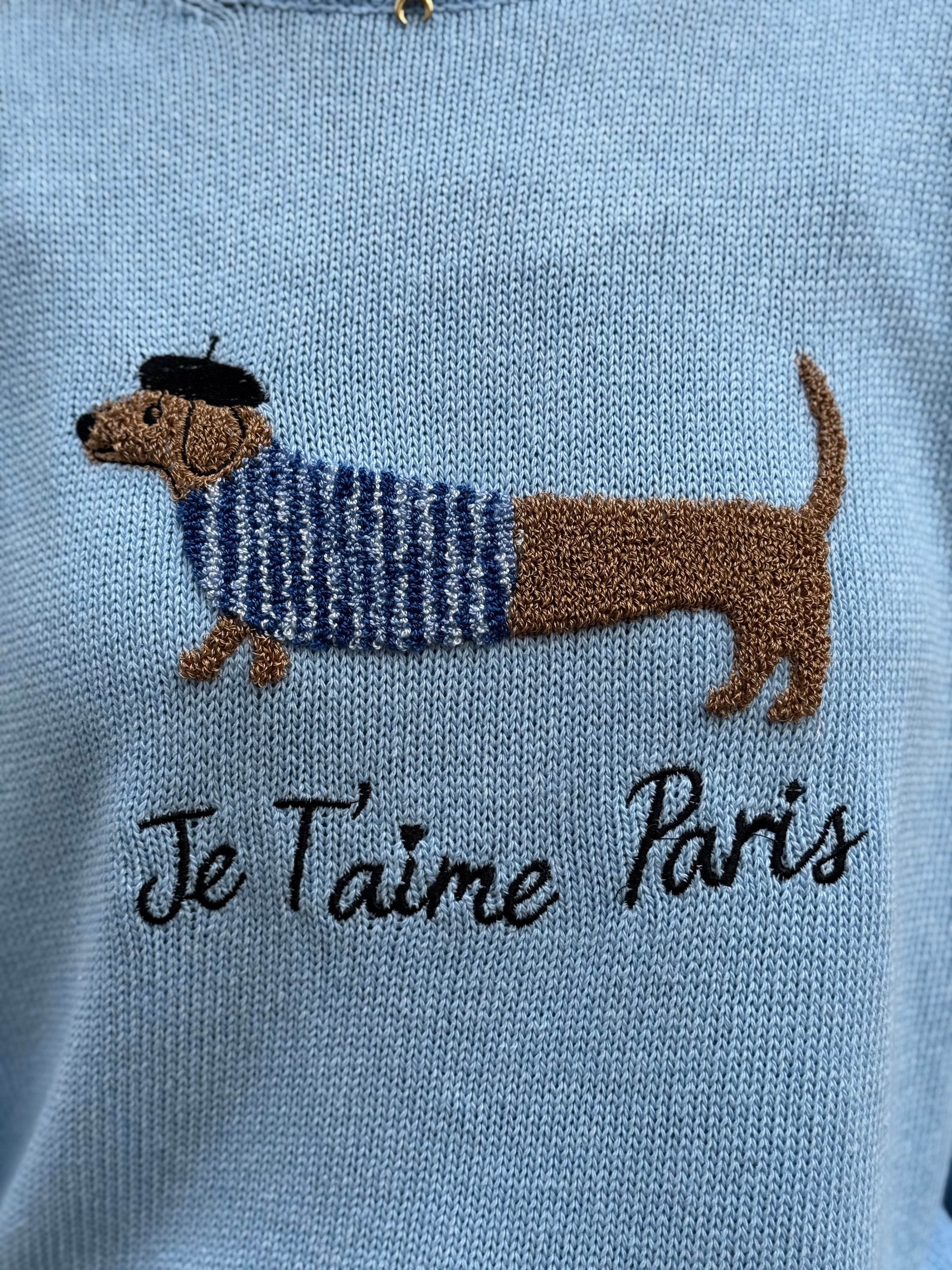 Maglia cotone bassotto adora