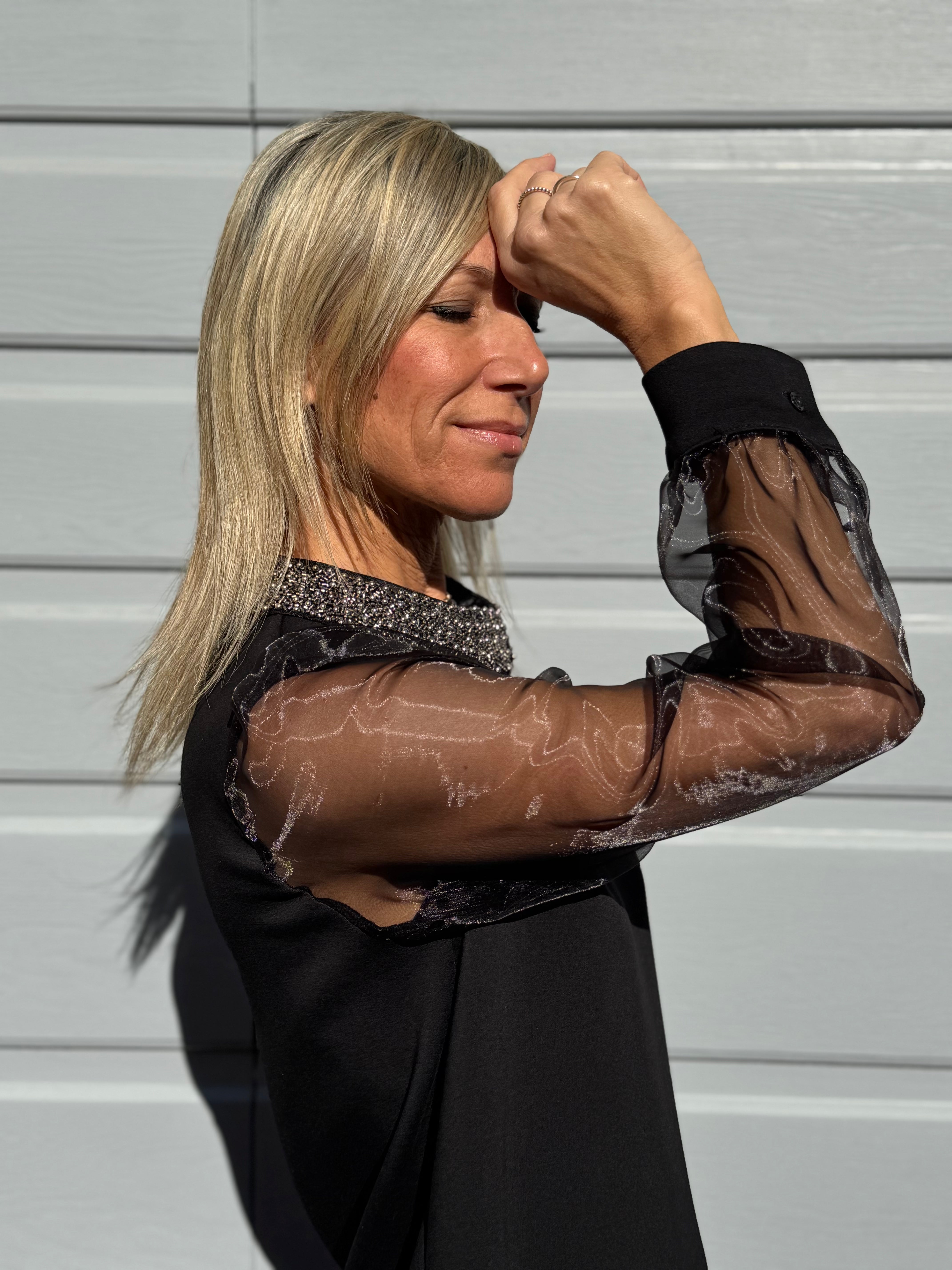 Abito colletto perline mimì