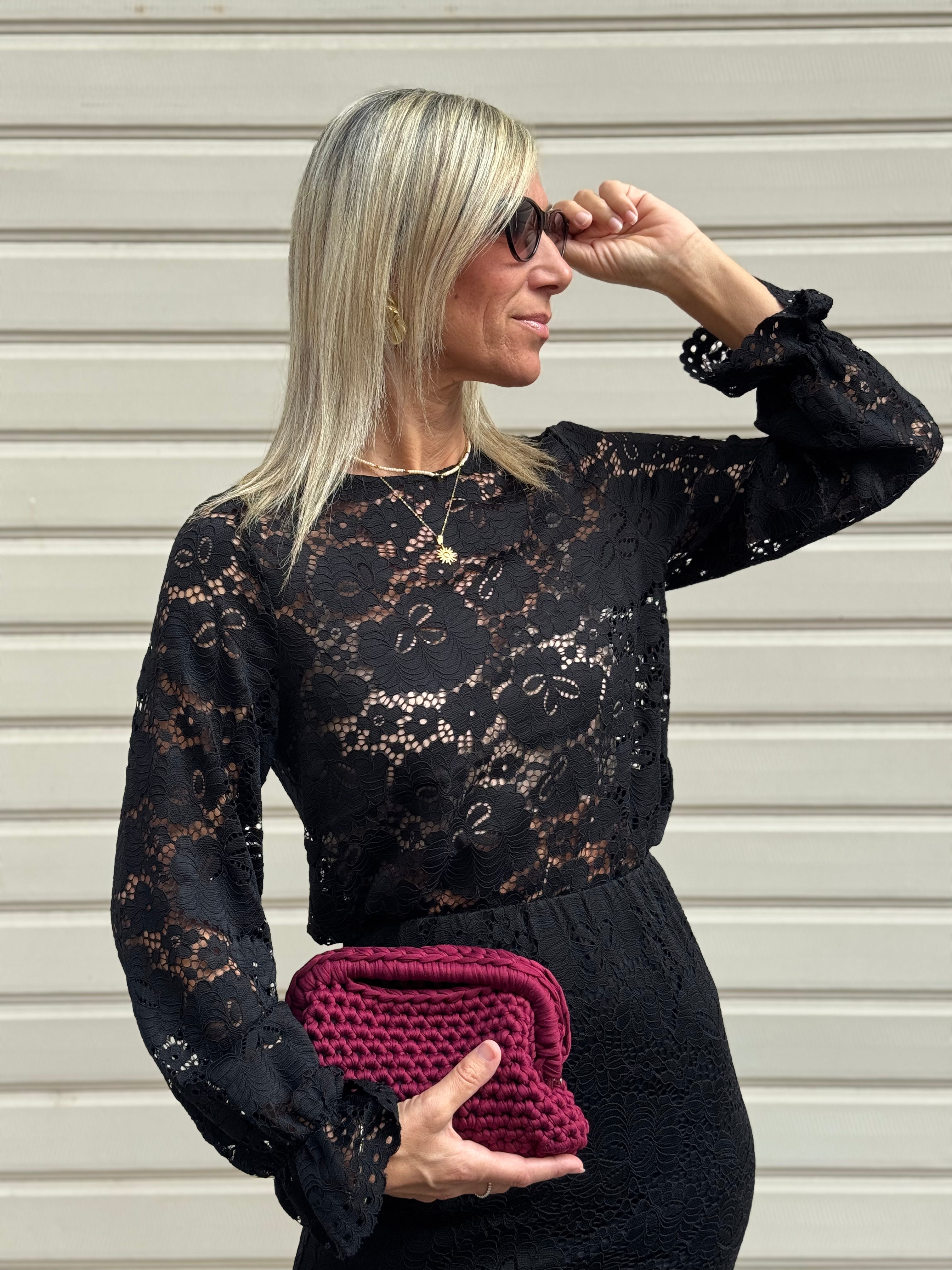Blusa pizzo