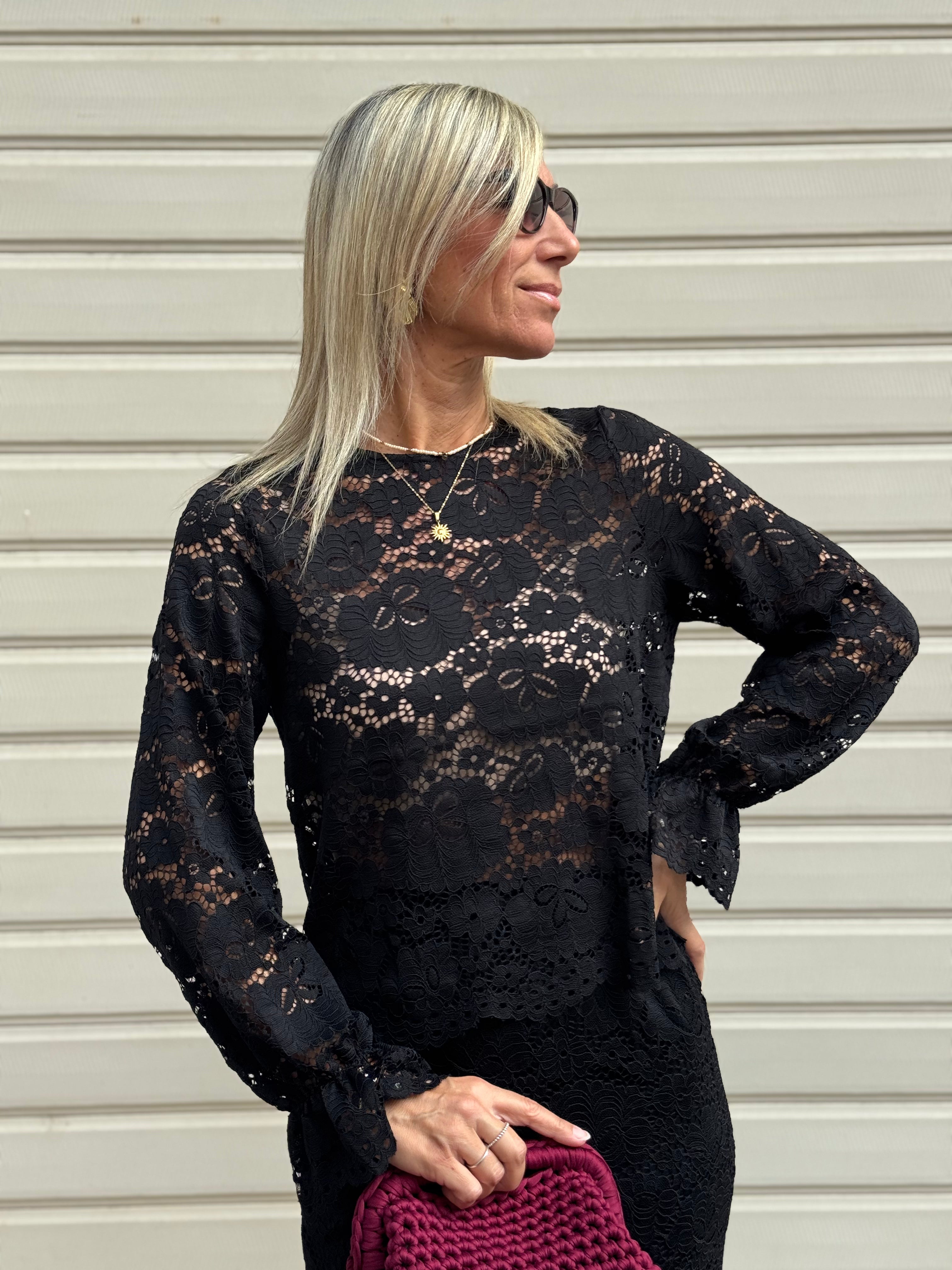 Blusa pizzo