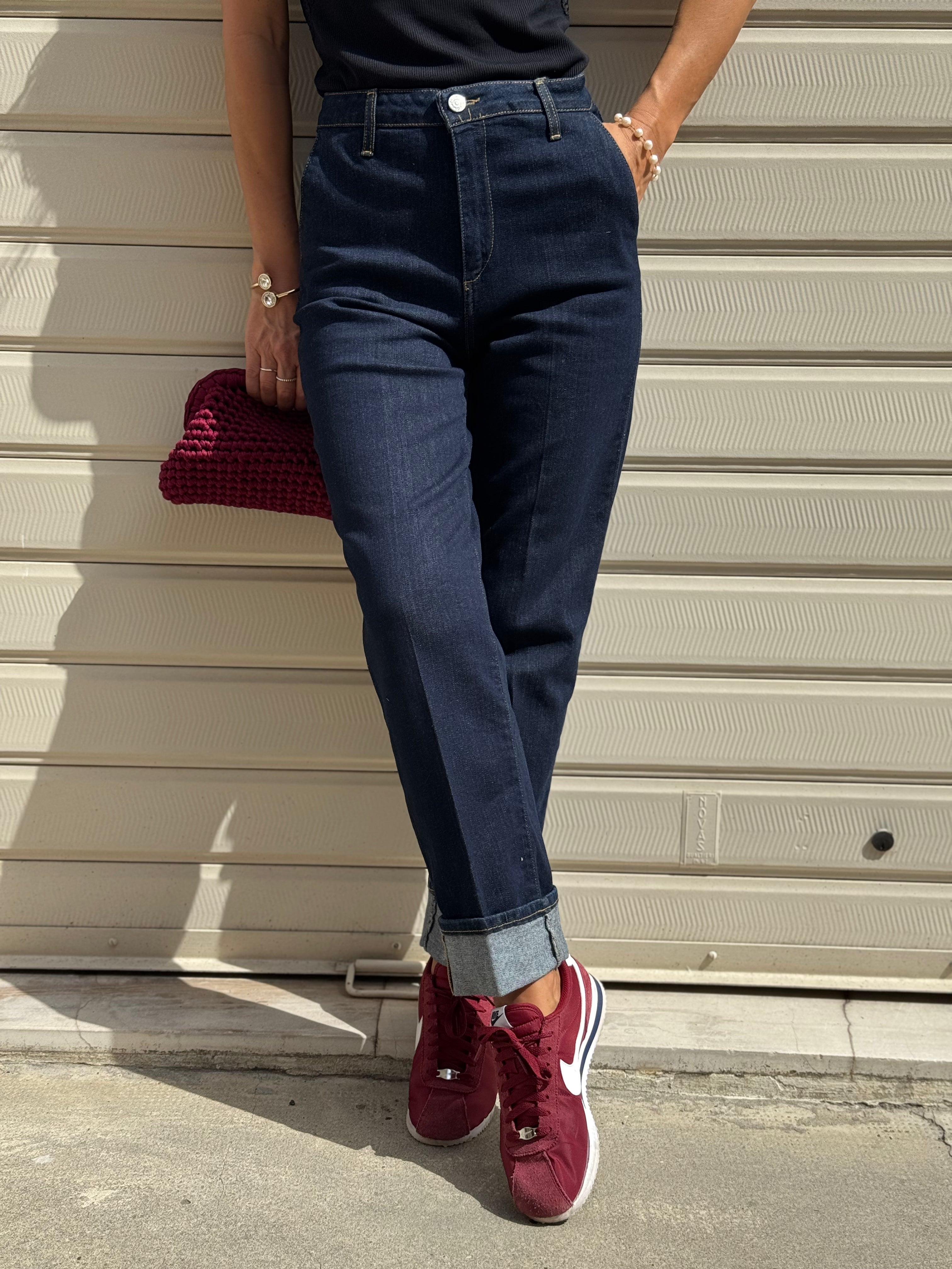 Jeans risvolto mimì
