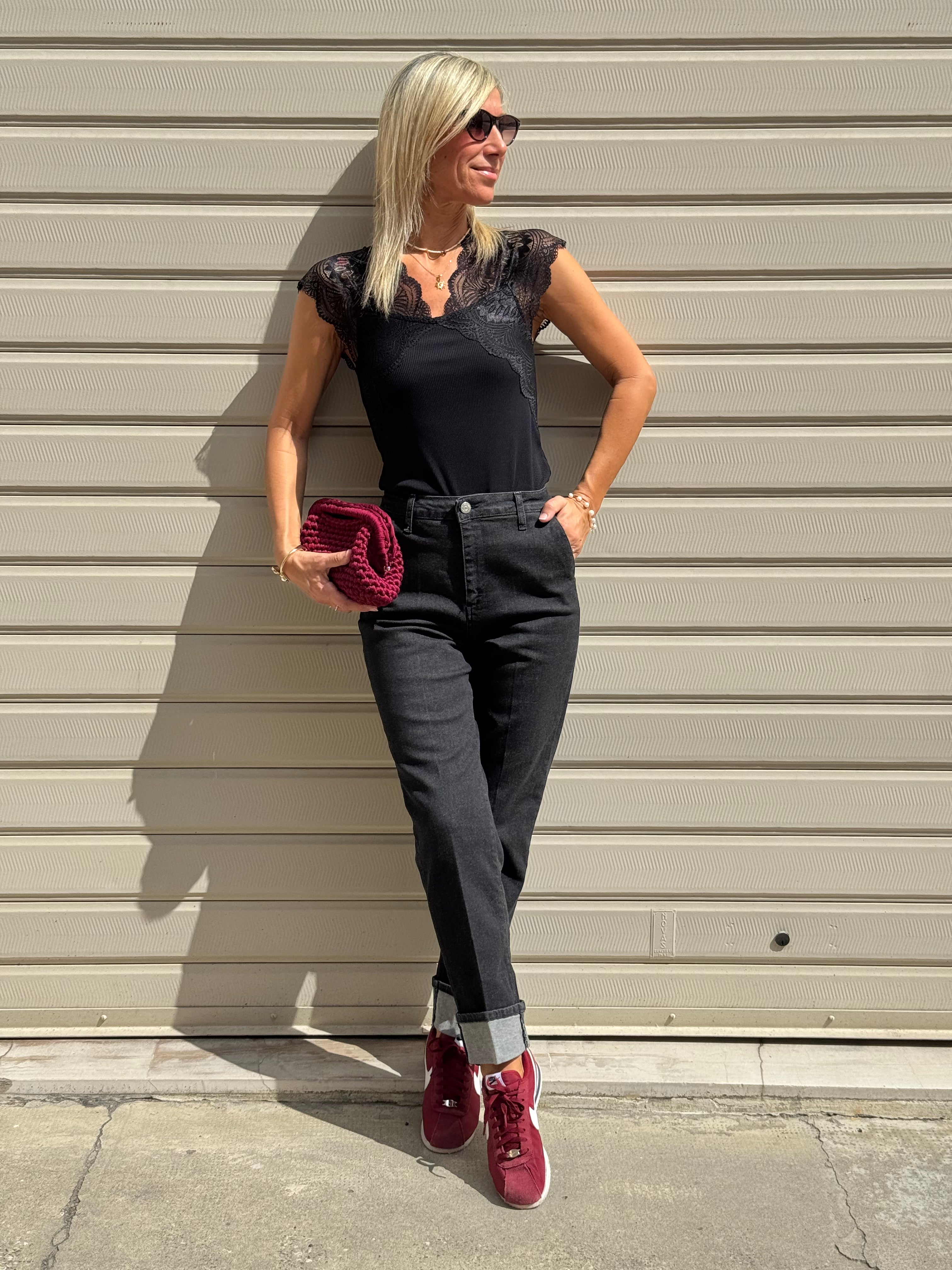 Jeans risvolto mimì