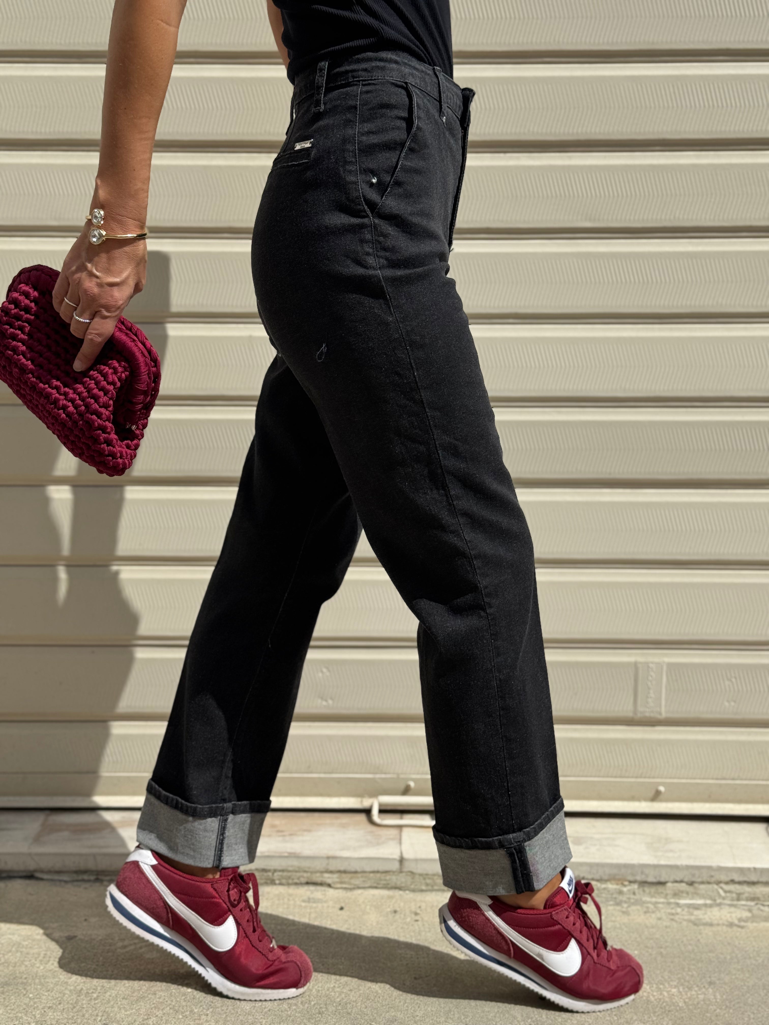 Jeans risvolto mimì