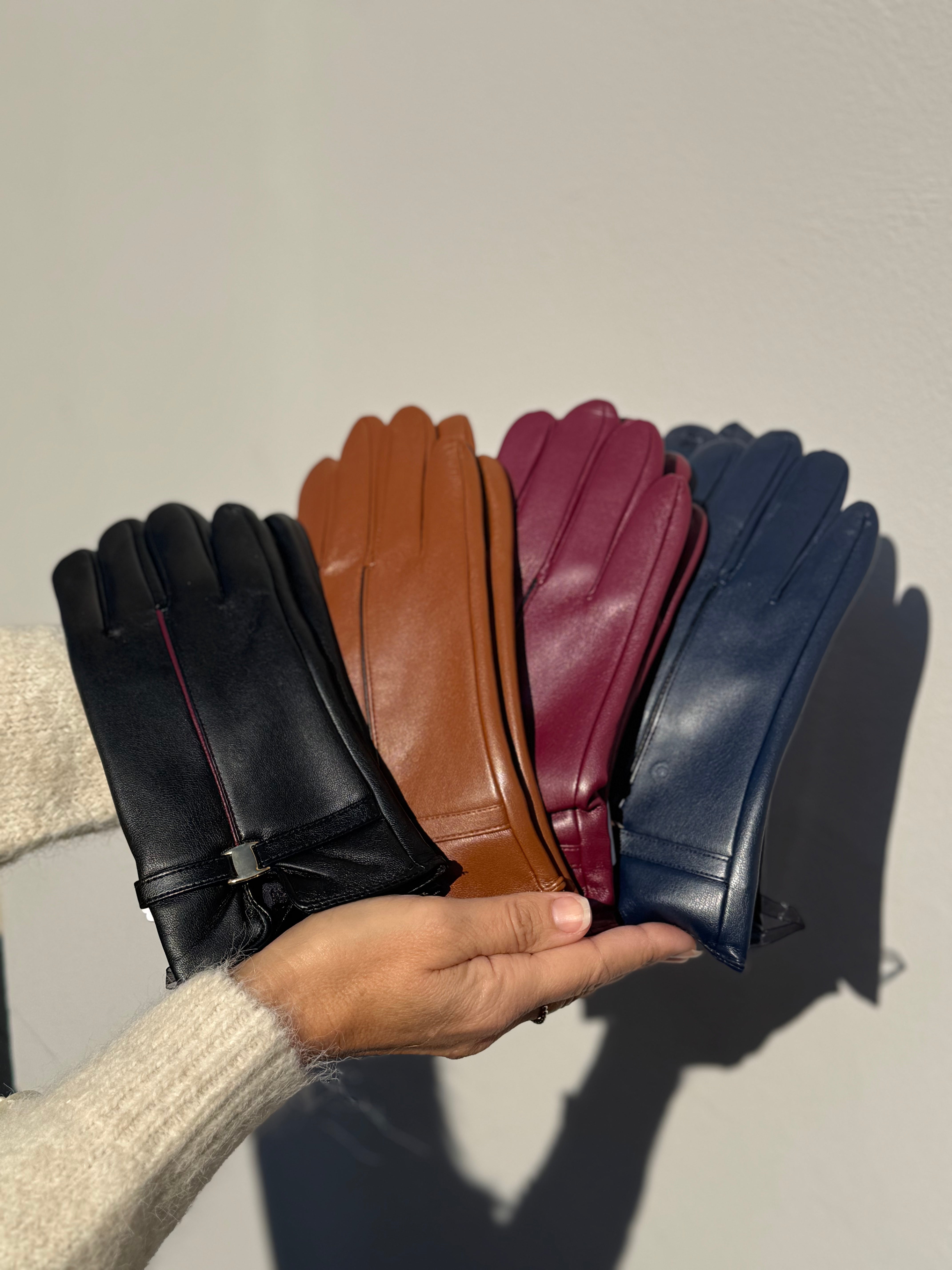 Guanti similpelle mimì