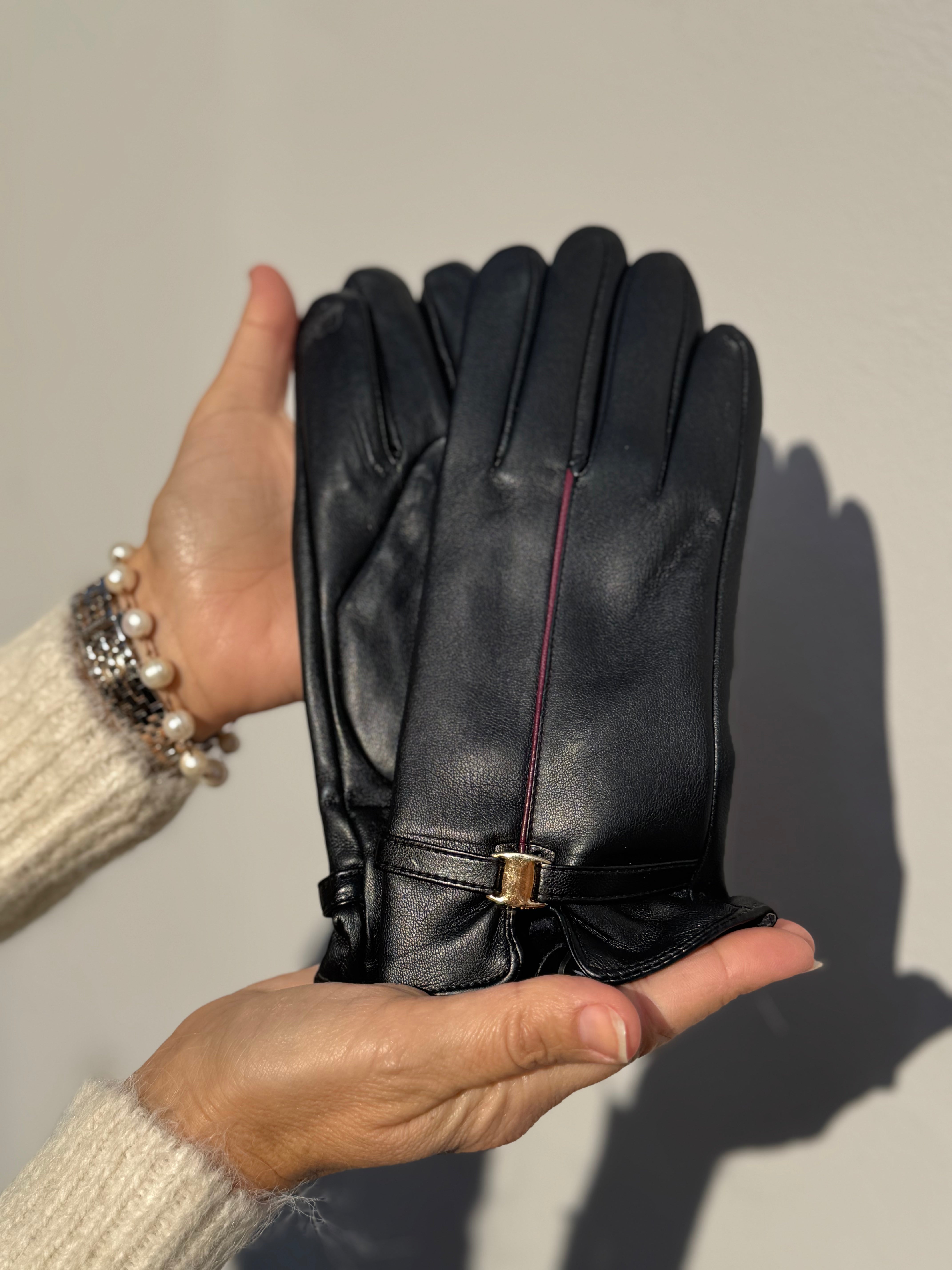 Guanti similpelle mimì