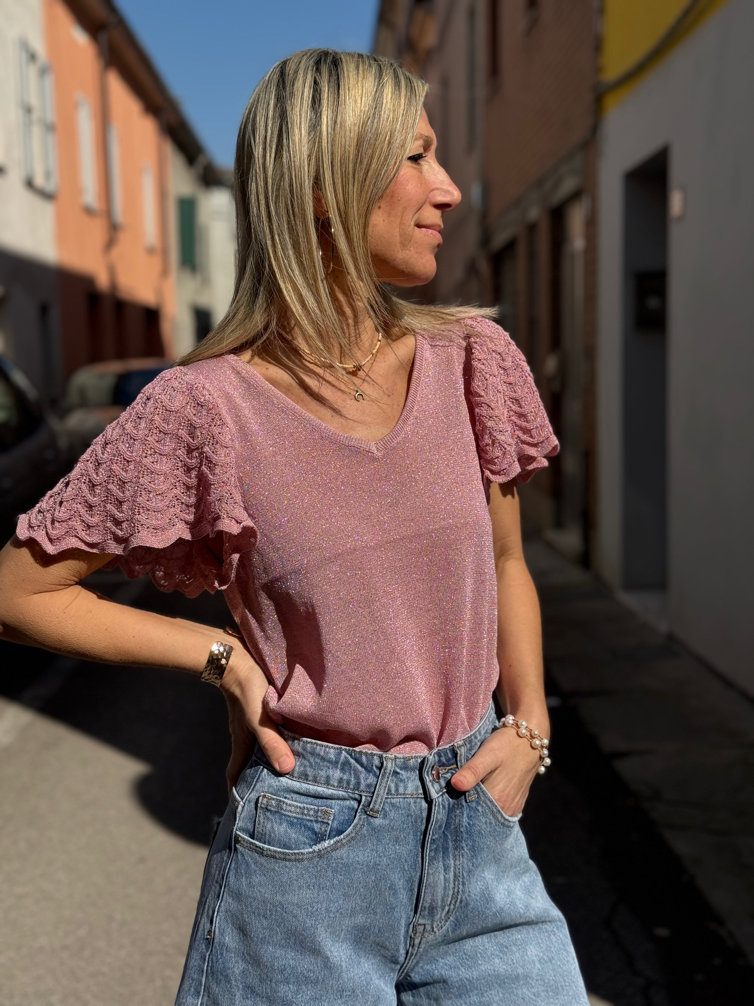 Maglia manica farfalla artigli