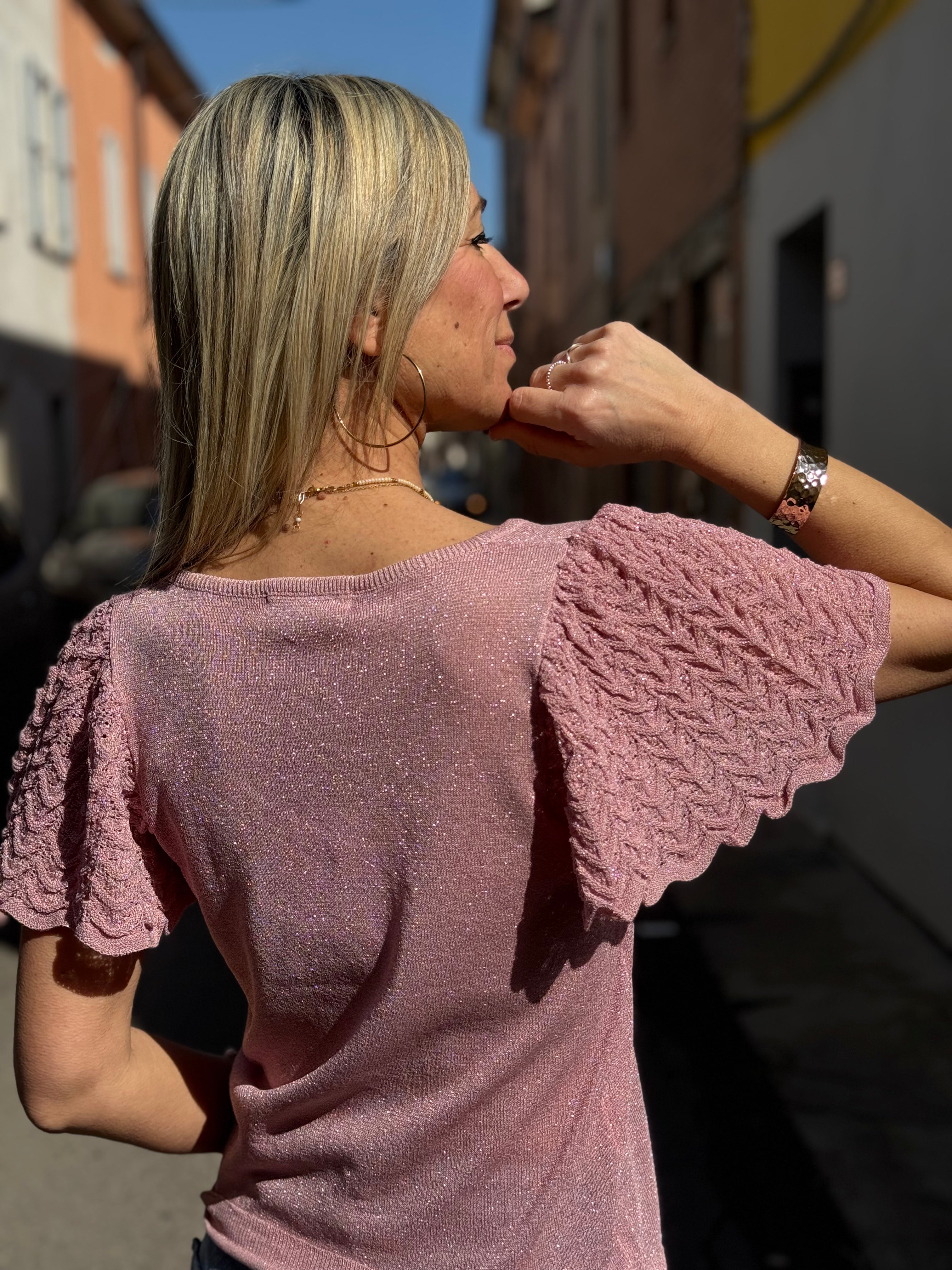 Maglia manica farfalla artigli