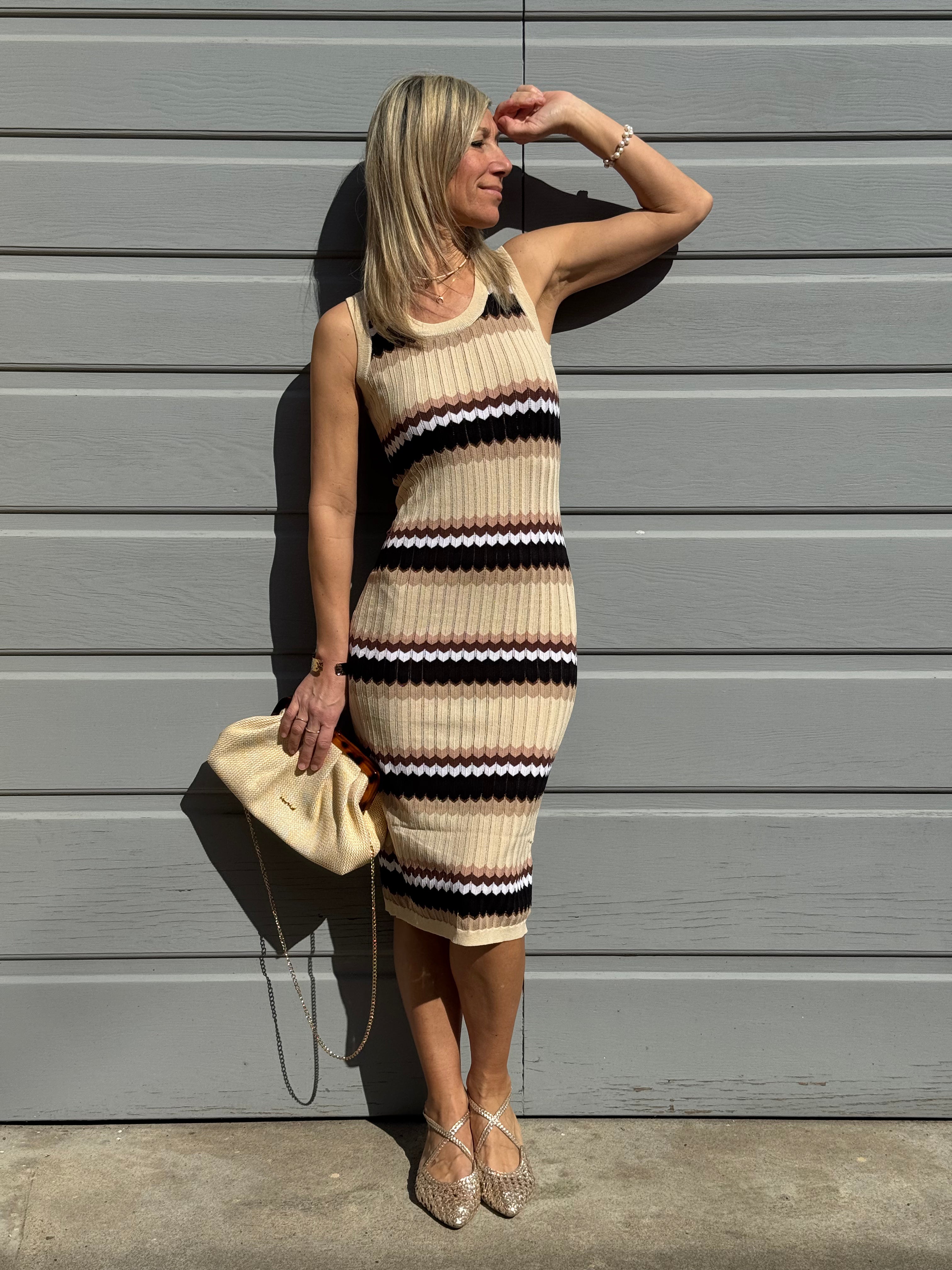 Abito disegno chevron artigli