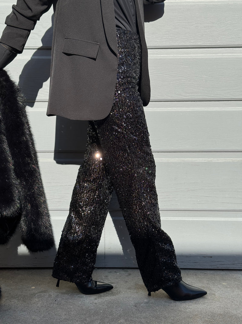 Pantalone paillettes jdy