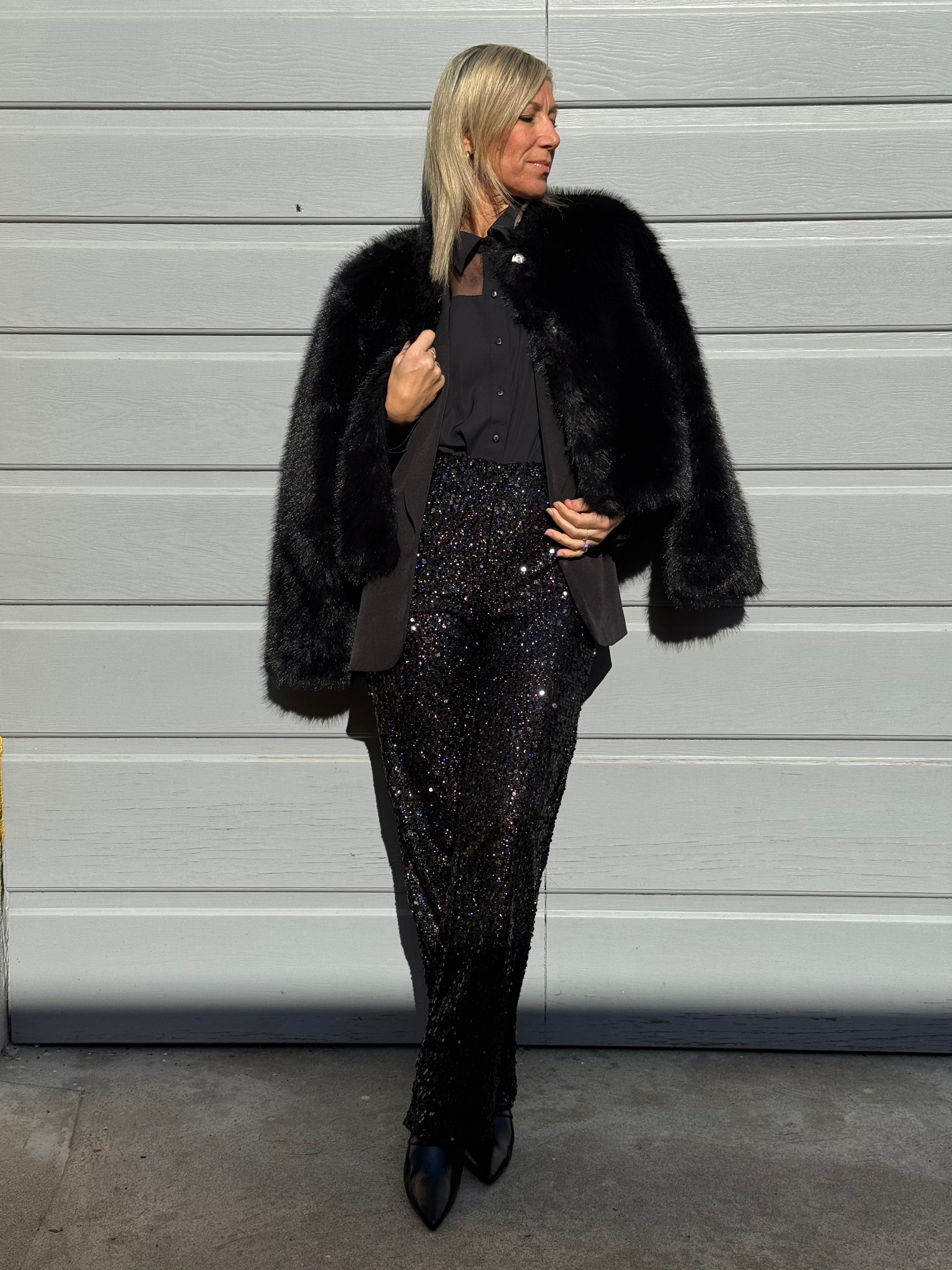 Pantalone paillettes jdy