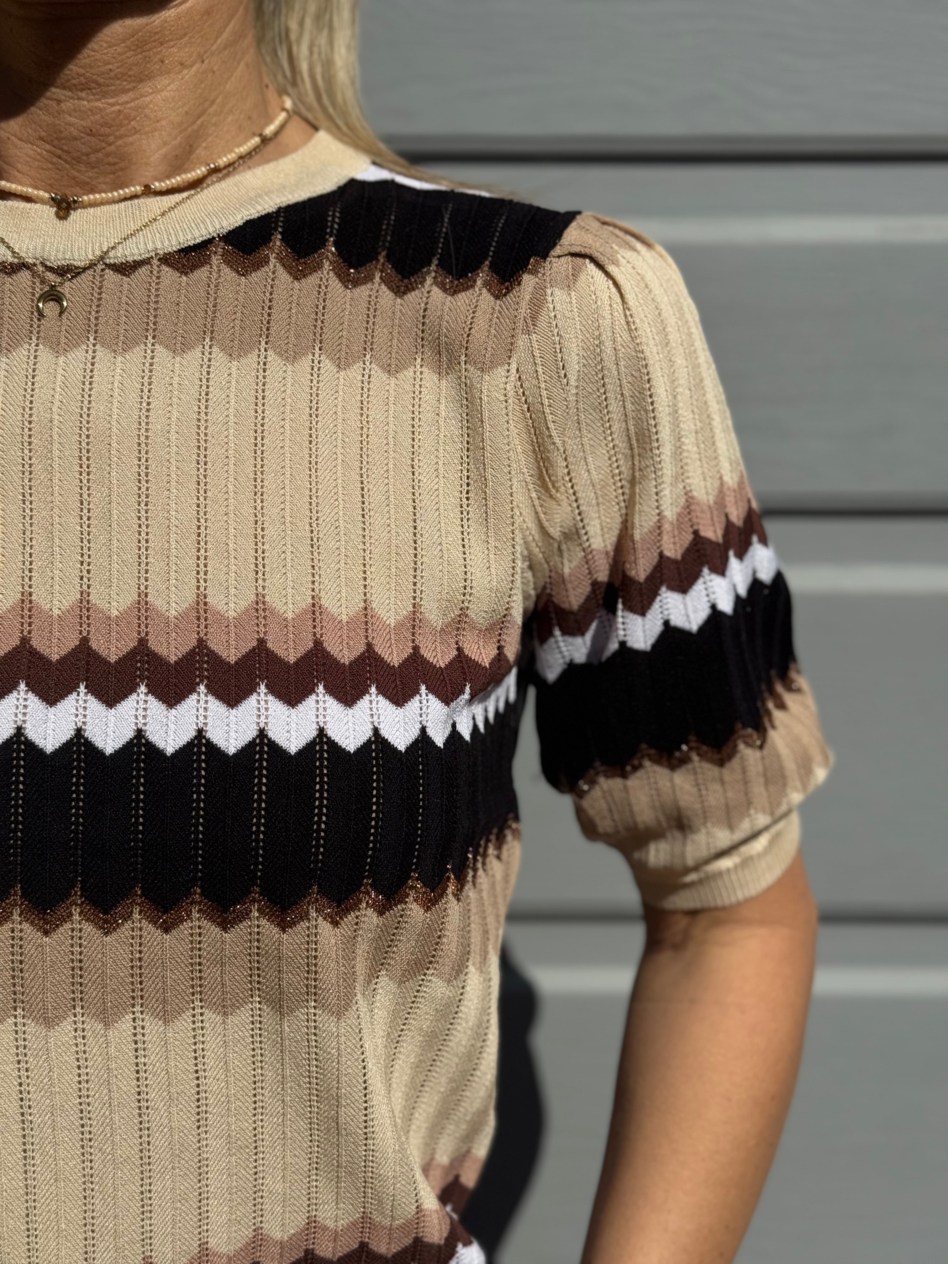 Maglia disegni chevron artigli