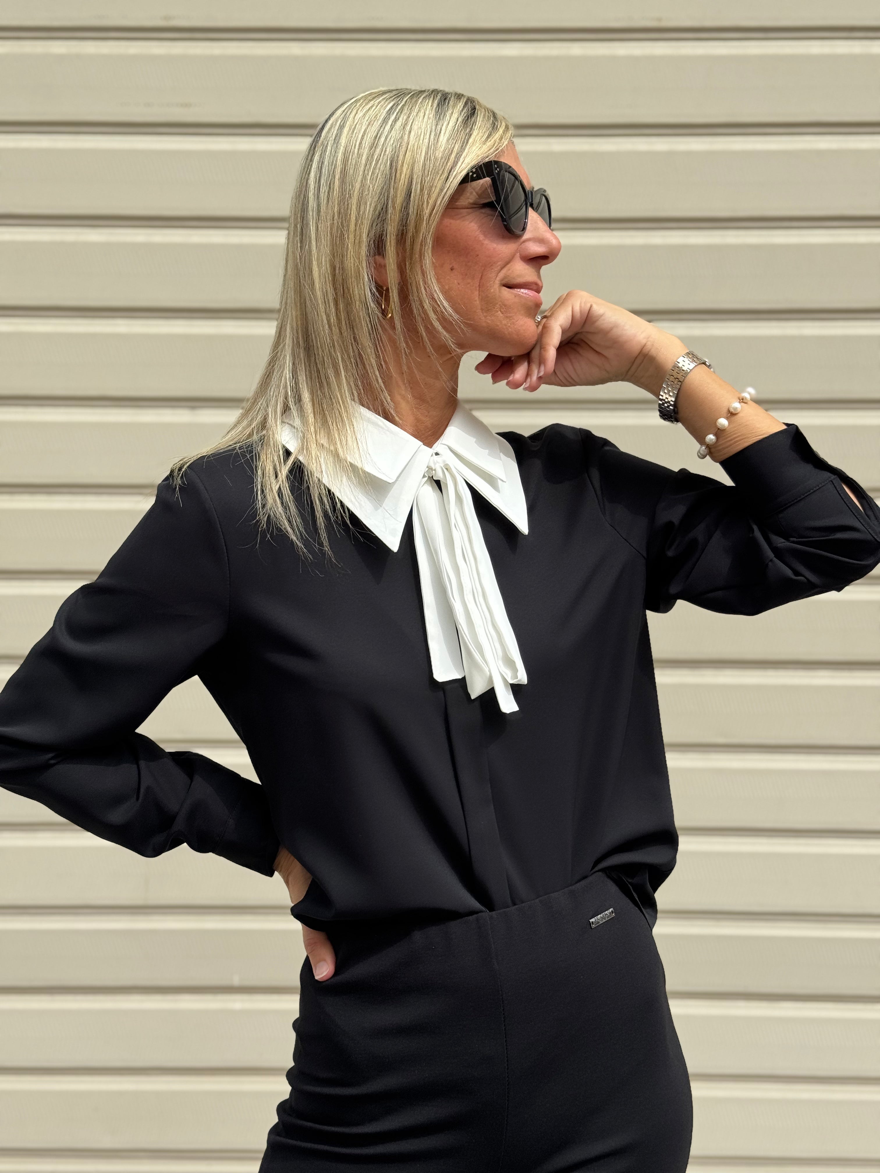 Camicia doppio colletto mimì
