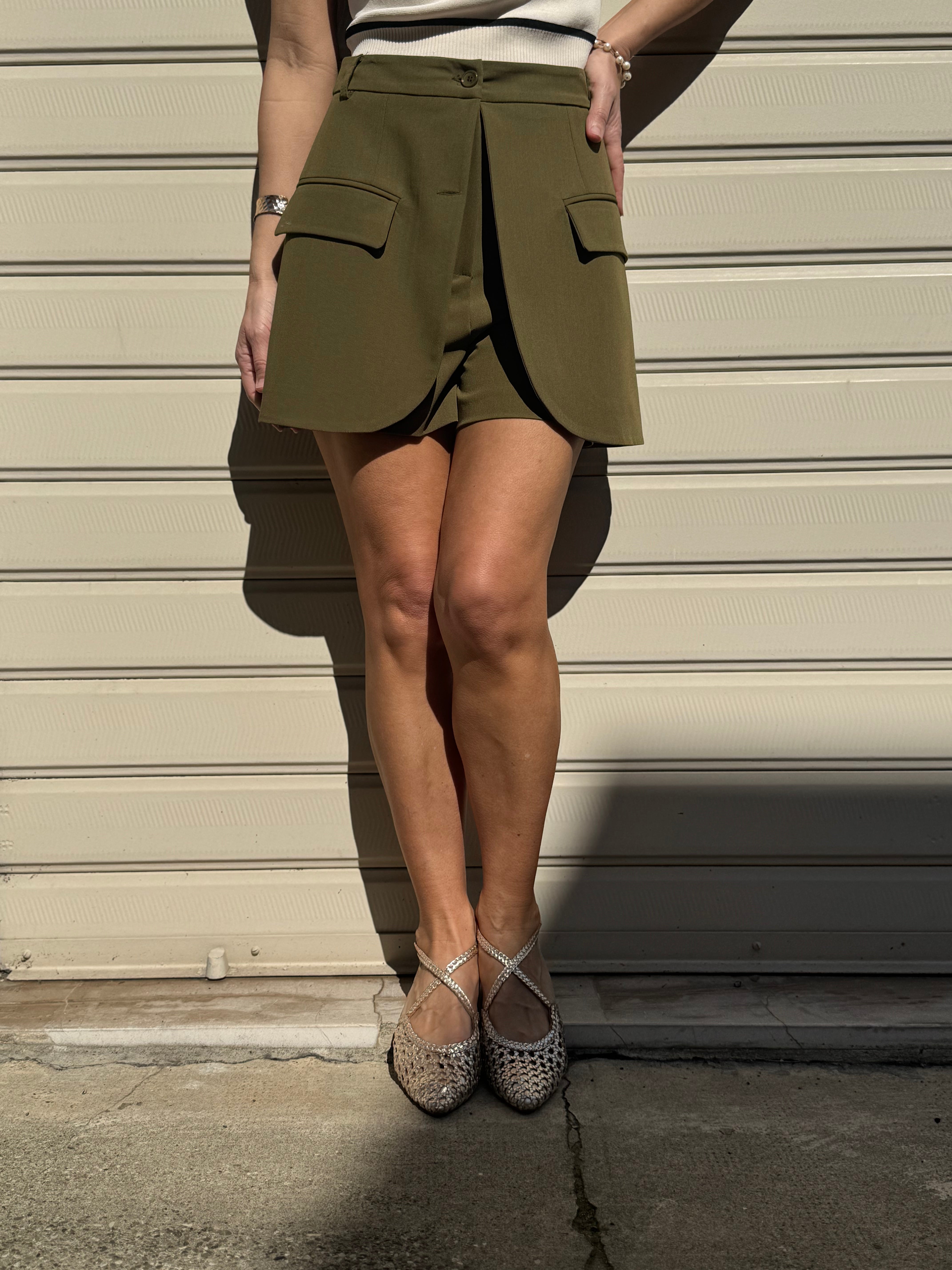 Gonna shorts militare imperial