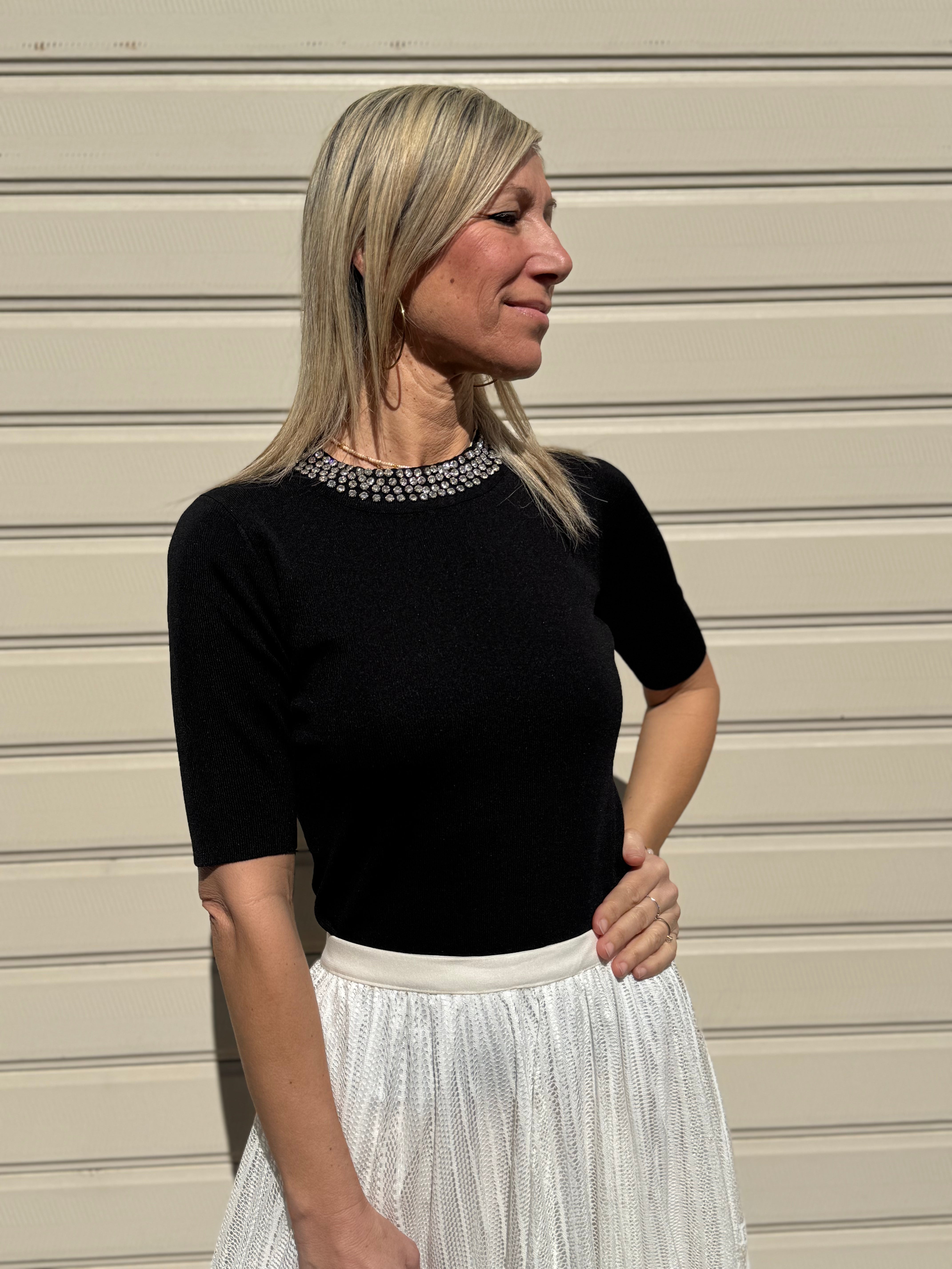 Maglia strass artigli