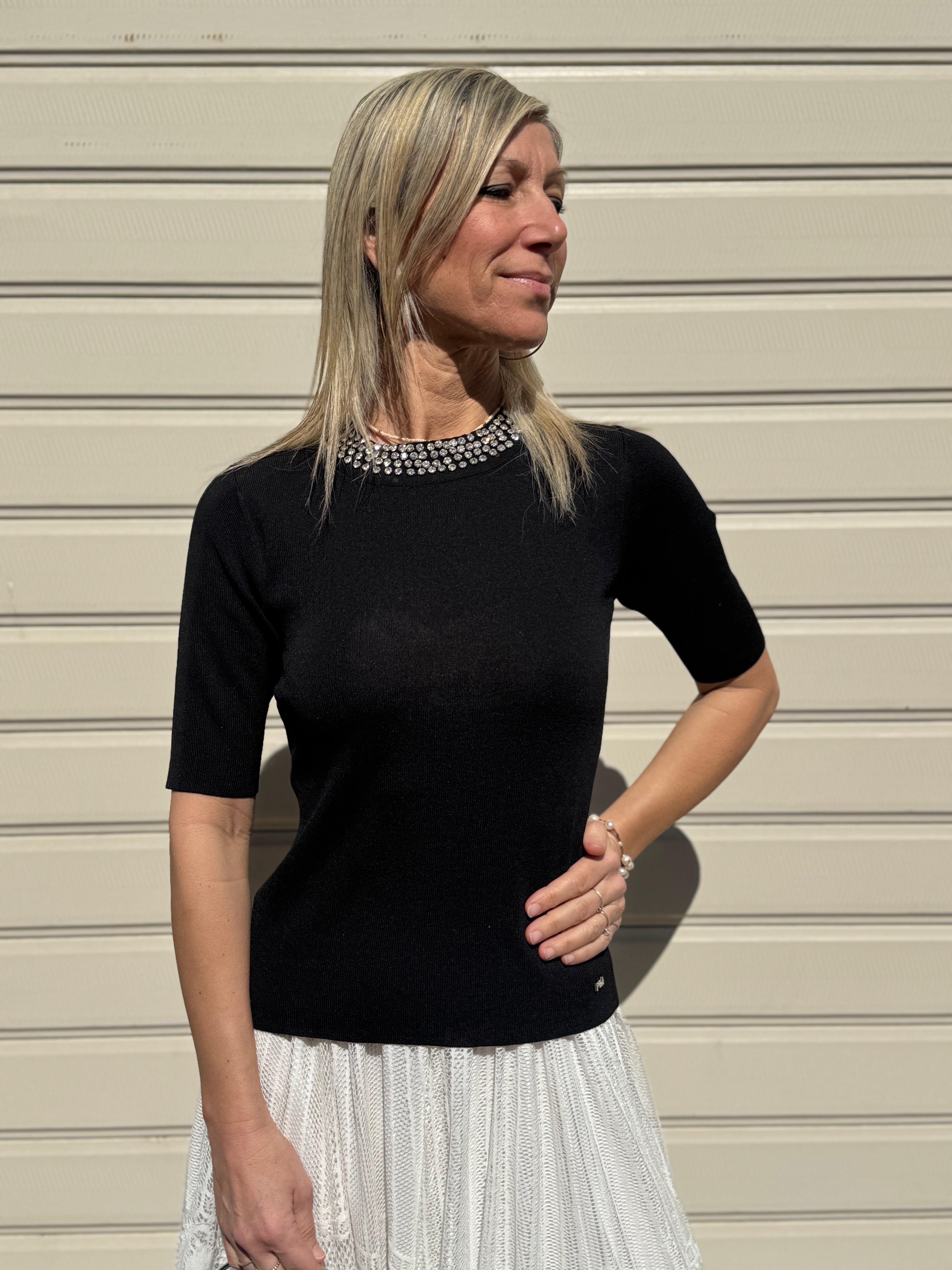 Maglia strass artigli