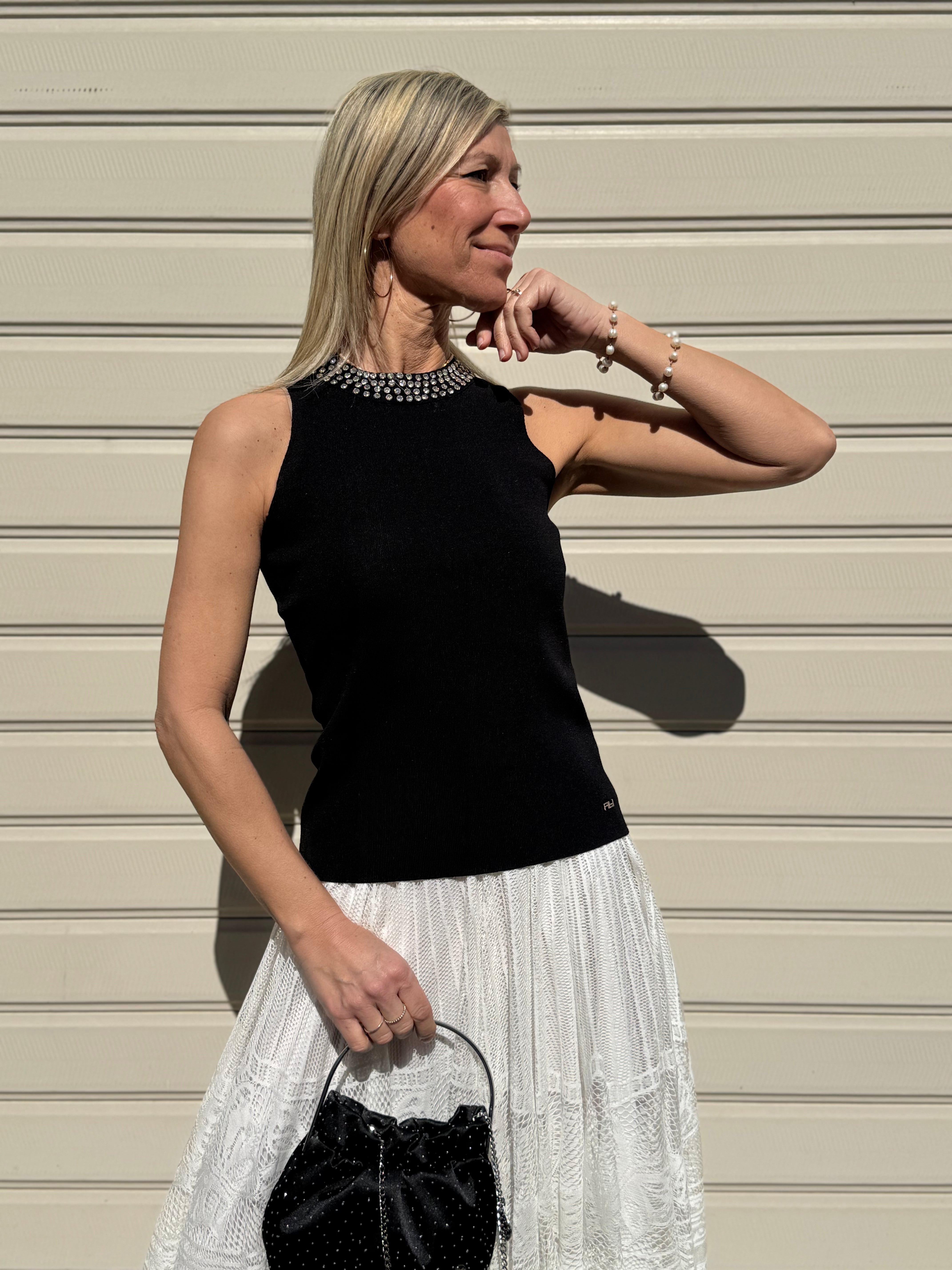 Canotta strass artigli